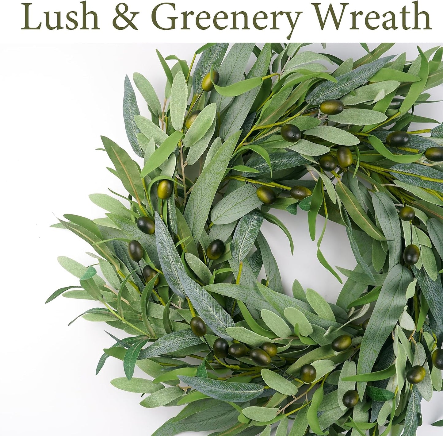 Olive Leaf Fruit / Olive-green / 22 Inch