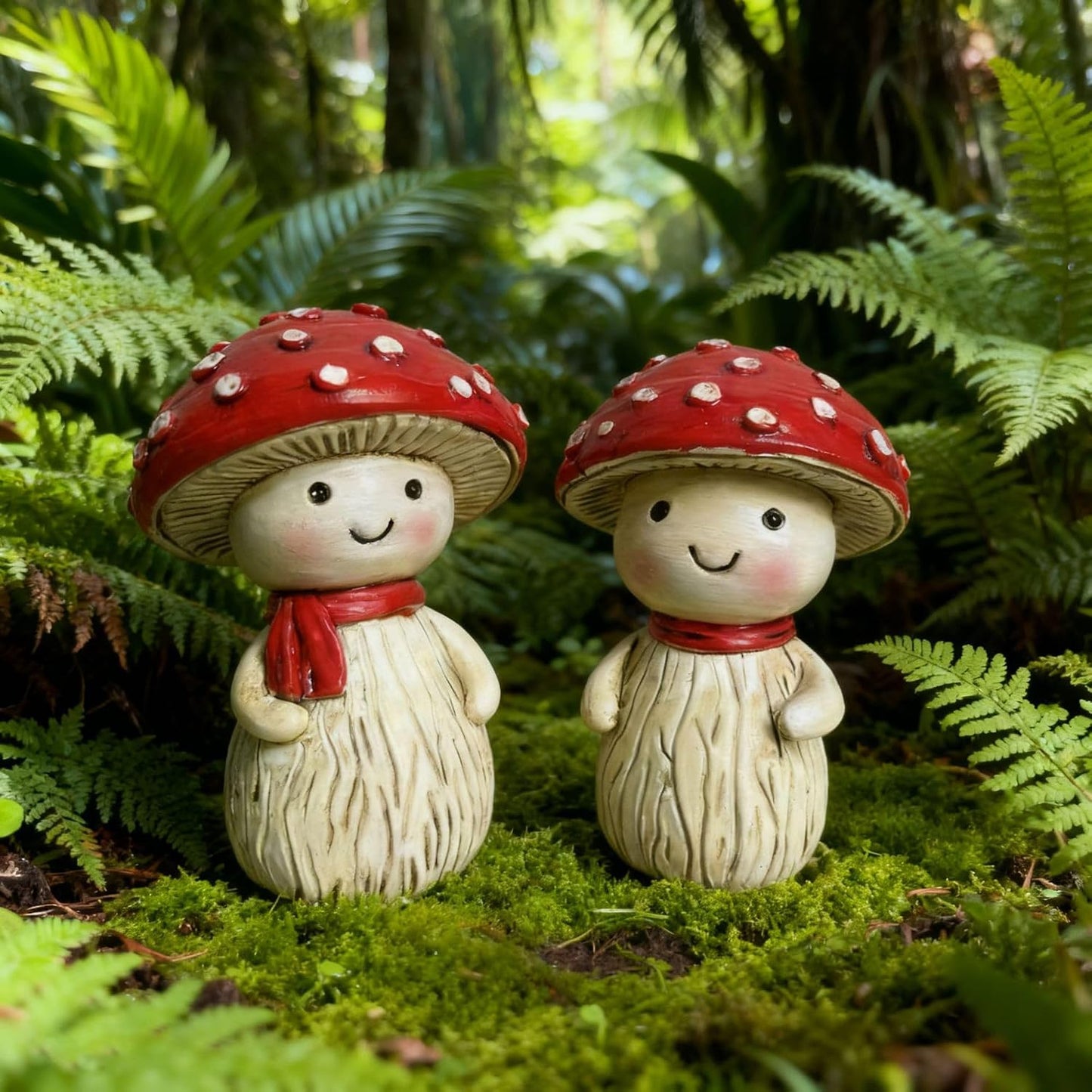 Outdoor Garden Decor Statue / Set of 2