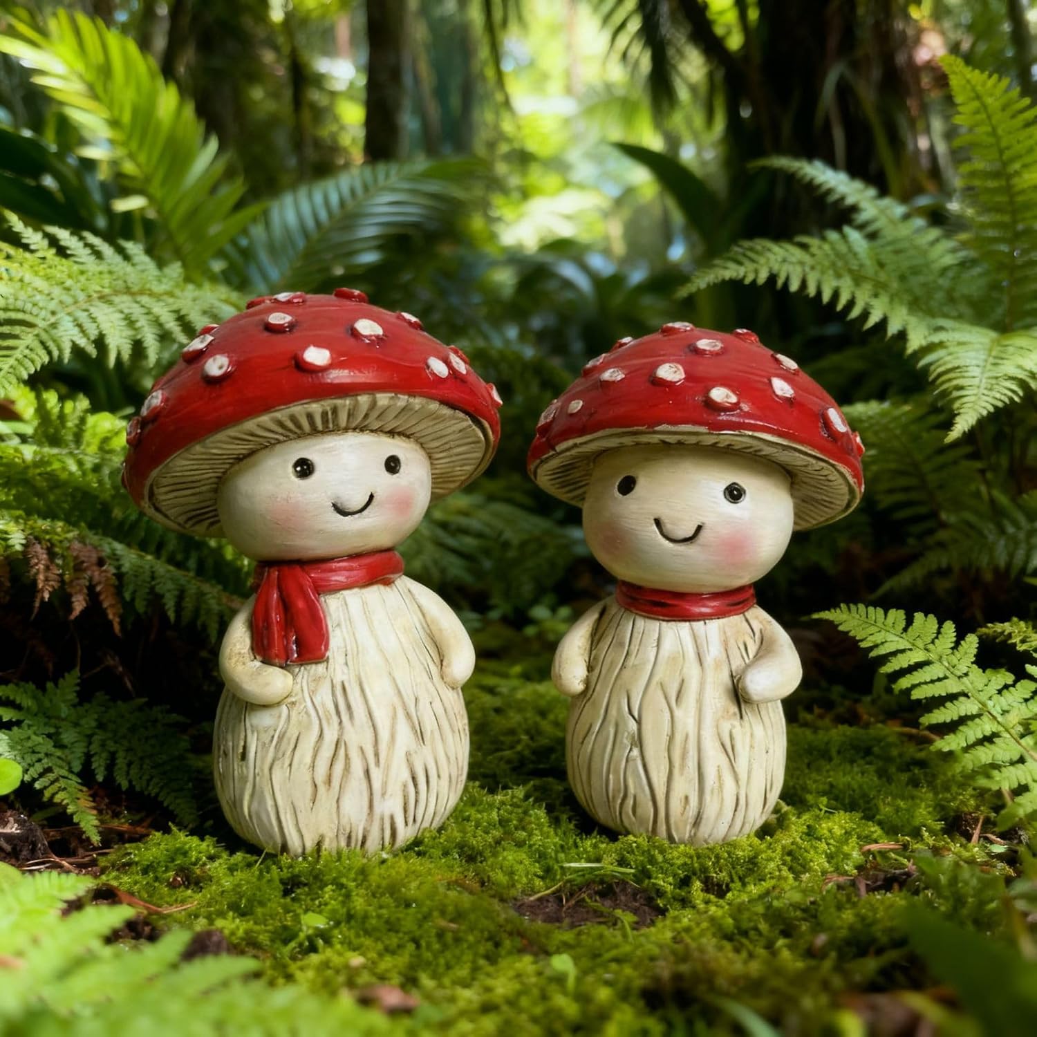 Outdoor Garden Decor Statue / Set of 2