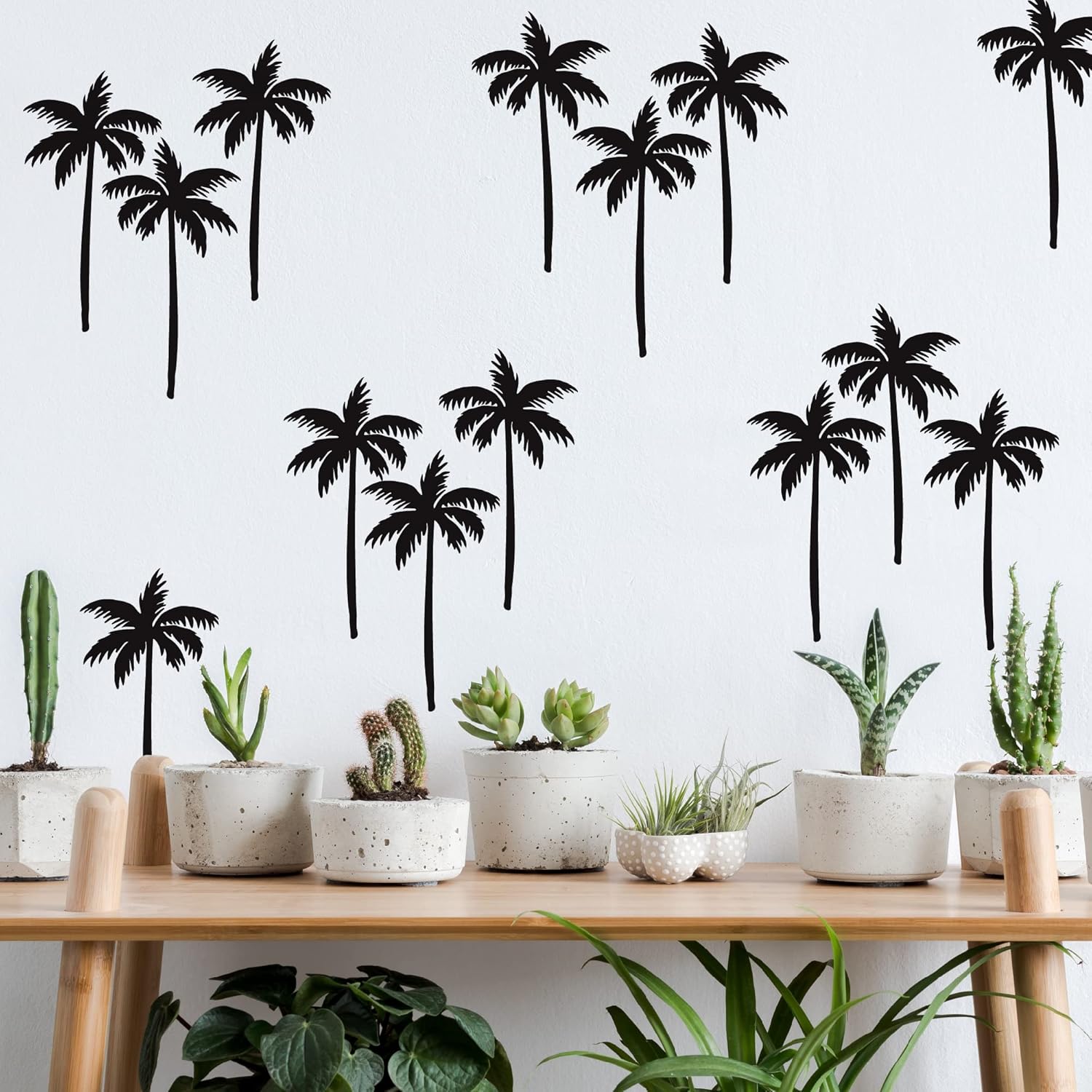 Peel and Stick Modern Wall Stickers for Nursery Kids Room / Black