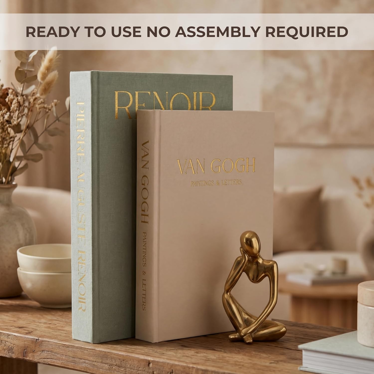 Linen Coffee Table Books / Set of 2