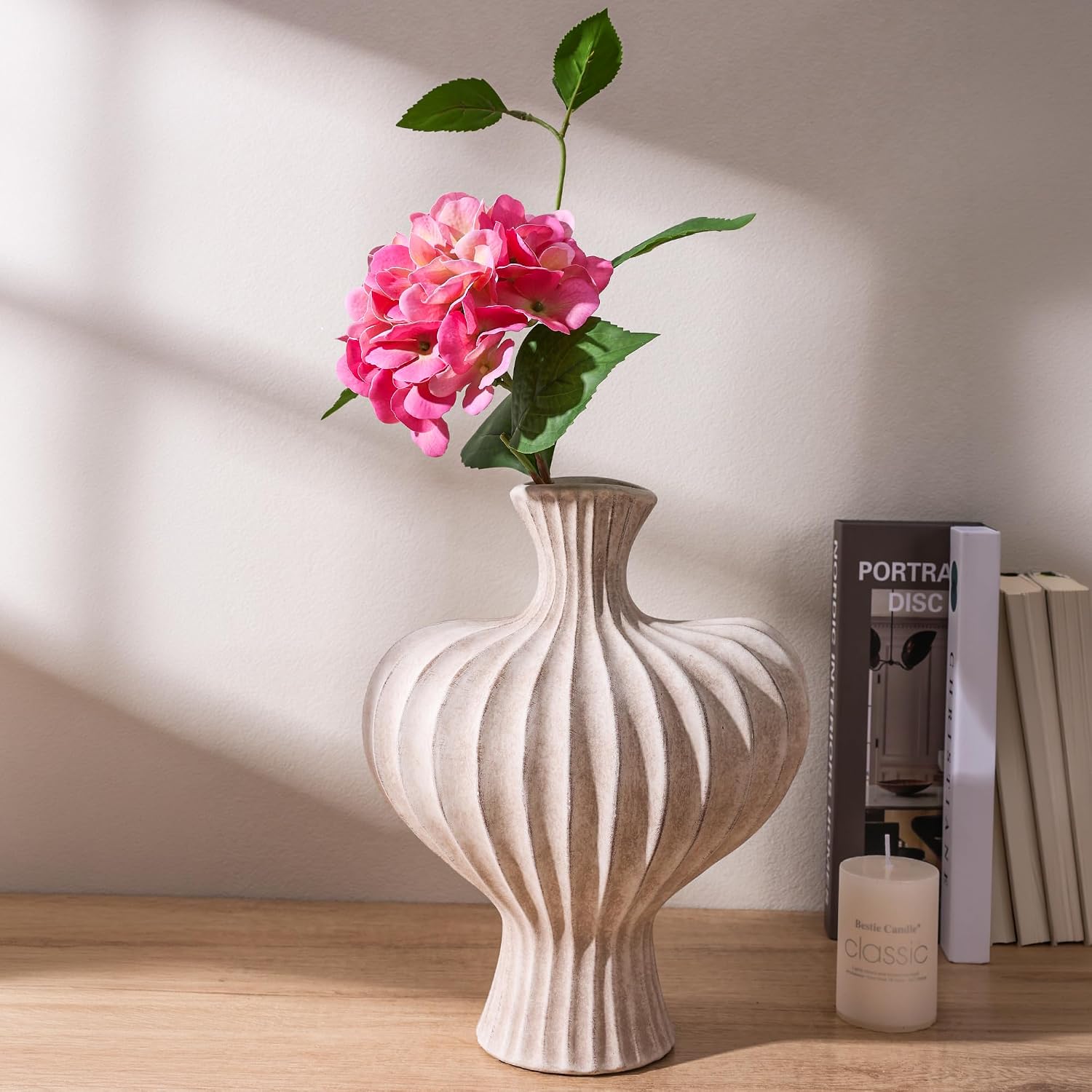 Ceramic Flower Vase Home Decor / 11 In - Rustic / 11 Inch
