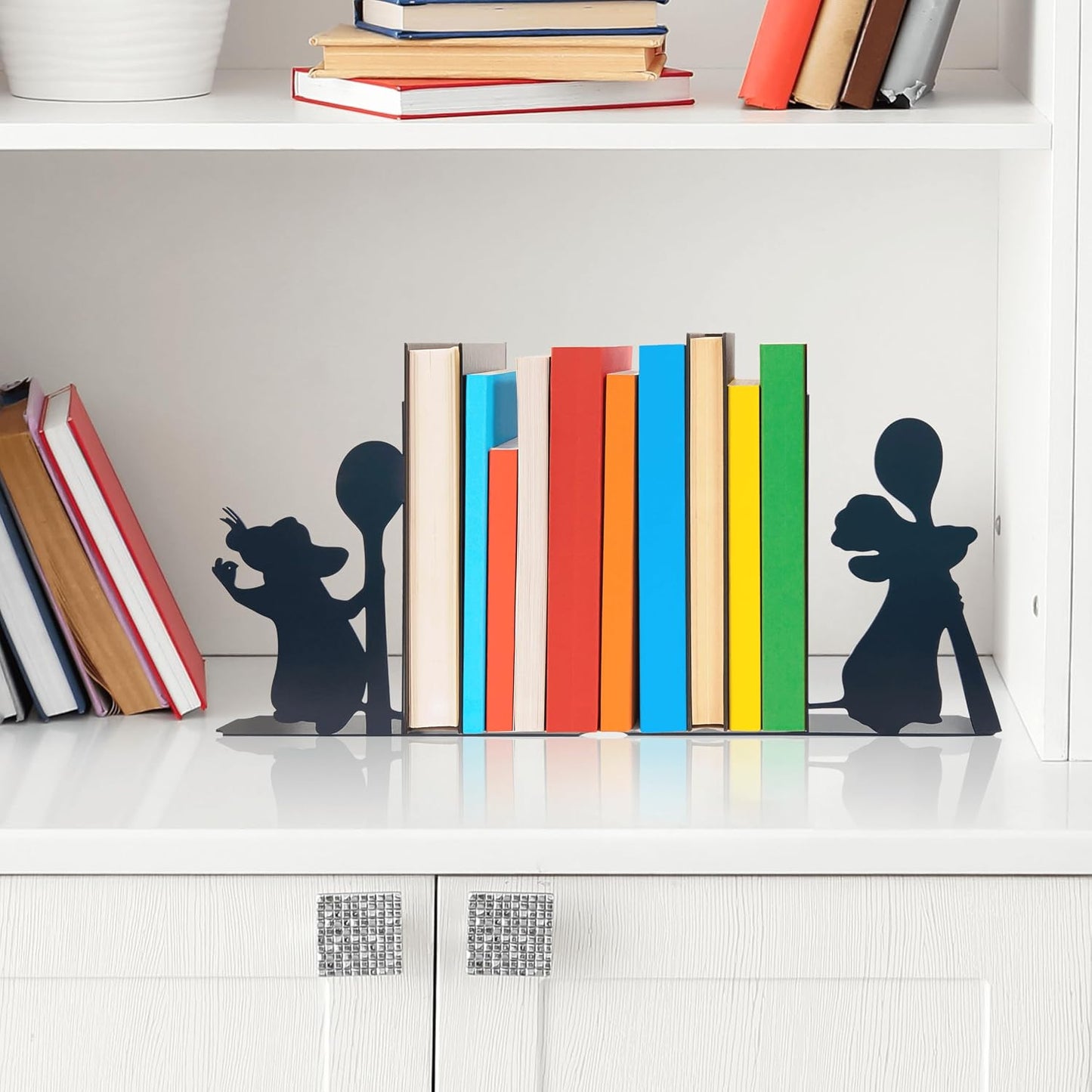 Mouse Decorative Bookends / 6.5 x 5.9 x 1.2