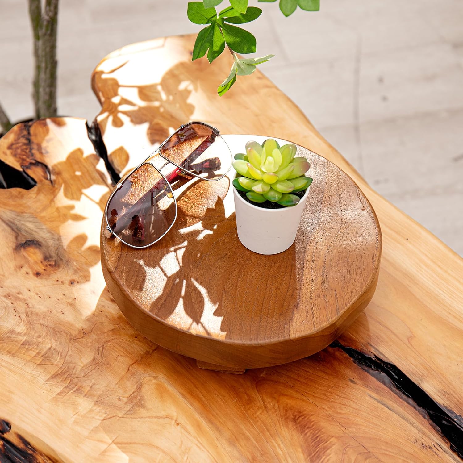 Round Pedestal Stand / Home Centerpiece Decor