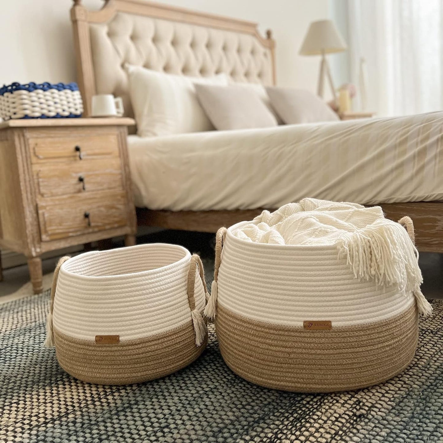 Boho Baskets for Living / 11.8 x 11.8 x 9.8 / Medium