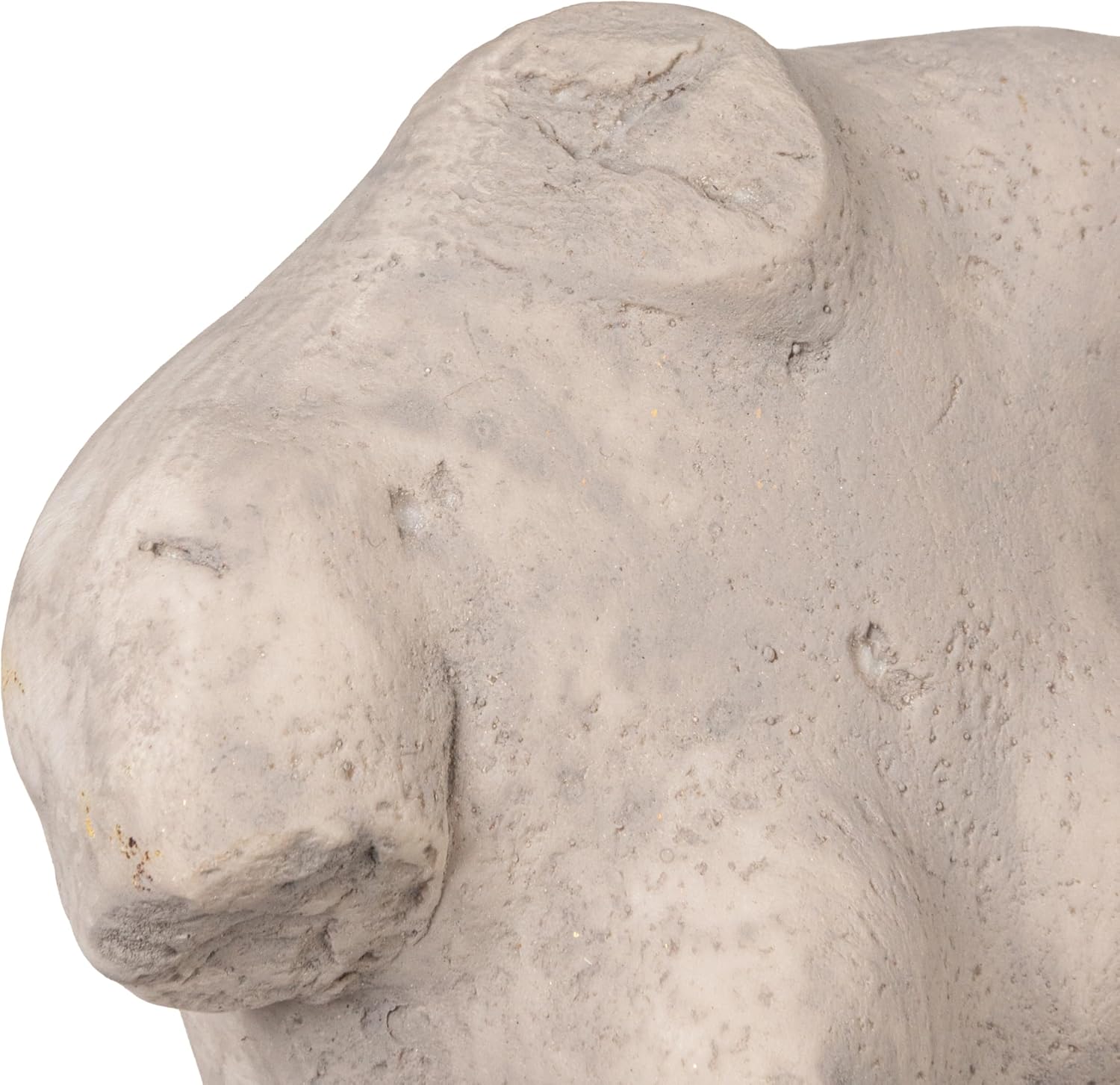 Sculptural Resin Female Figure on Metal Stand / Grey Finish