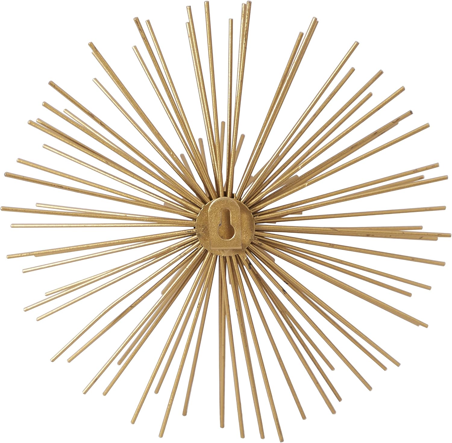 Deco 79 Metal Starburst 3D Short Spike Wall Decor / Gold / 12"L x 3"W / 12 Inch / Set of 3