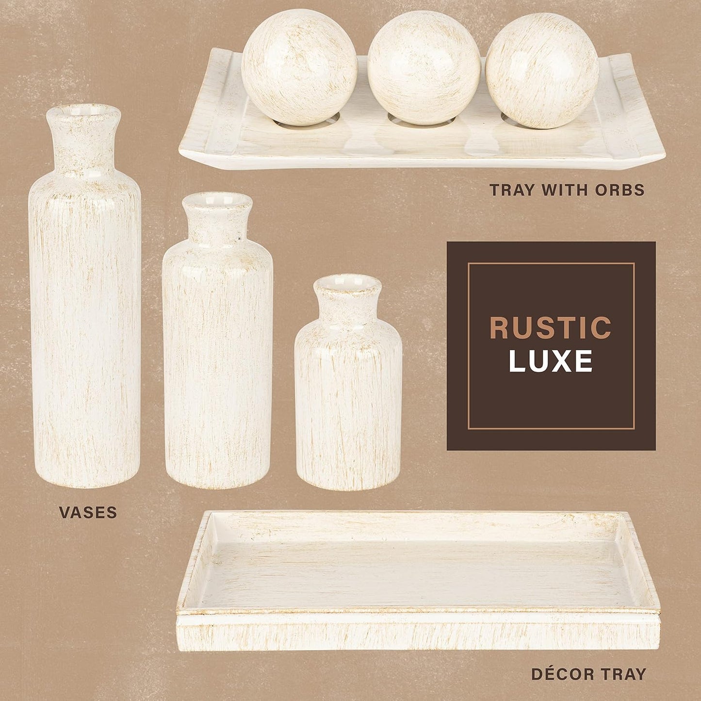 Decor Tray / Decorative Coffee Table Tray / Rustic Luxe
