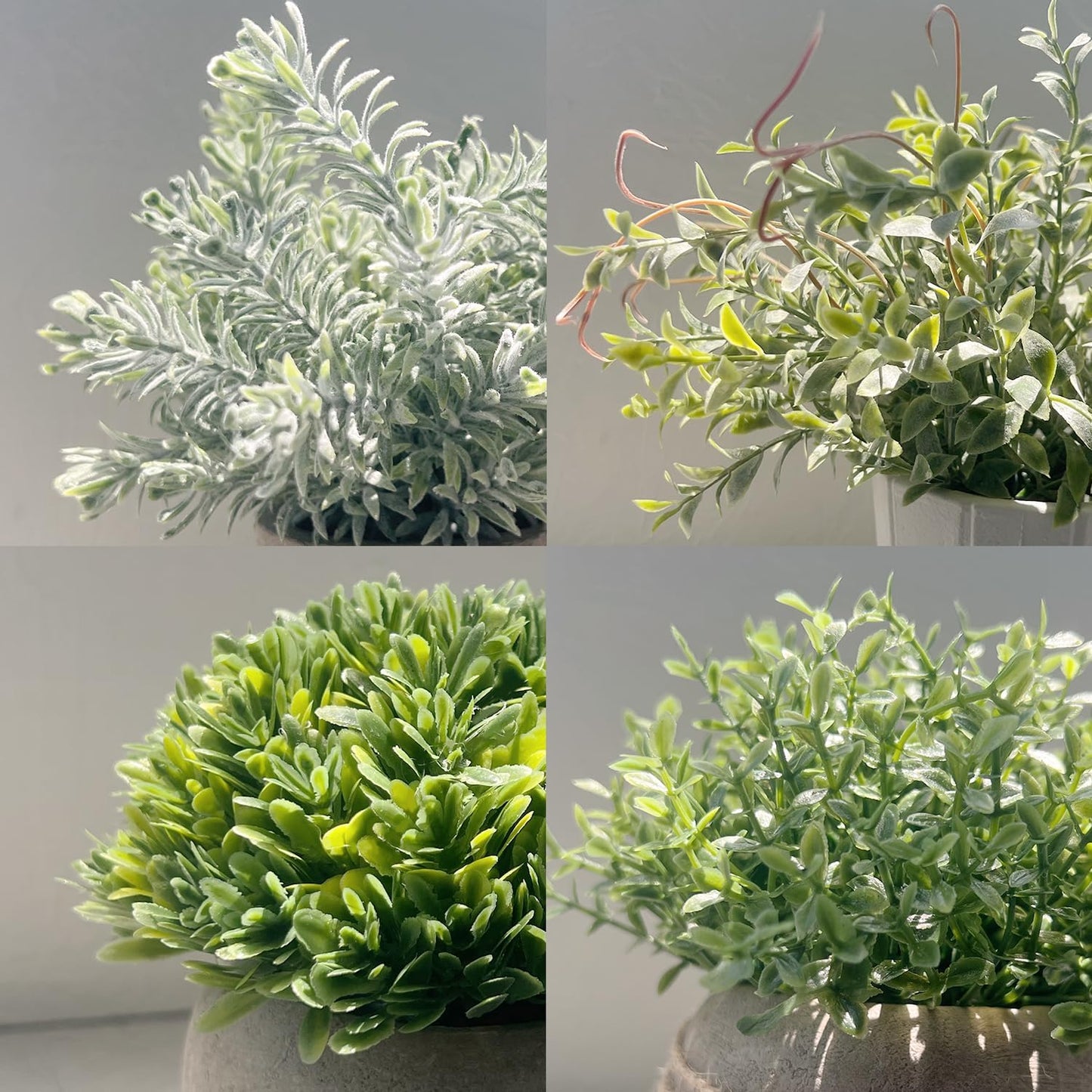 Artificial Plants Indoor / Green Rosemary II / Set of 4