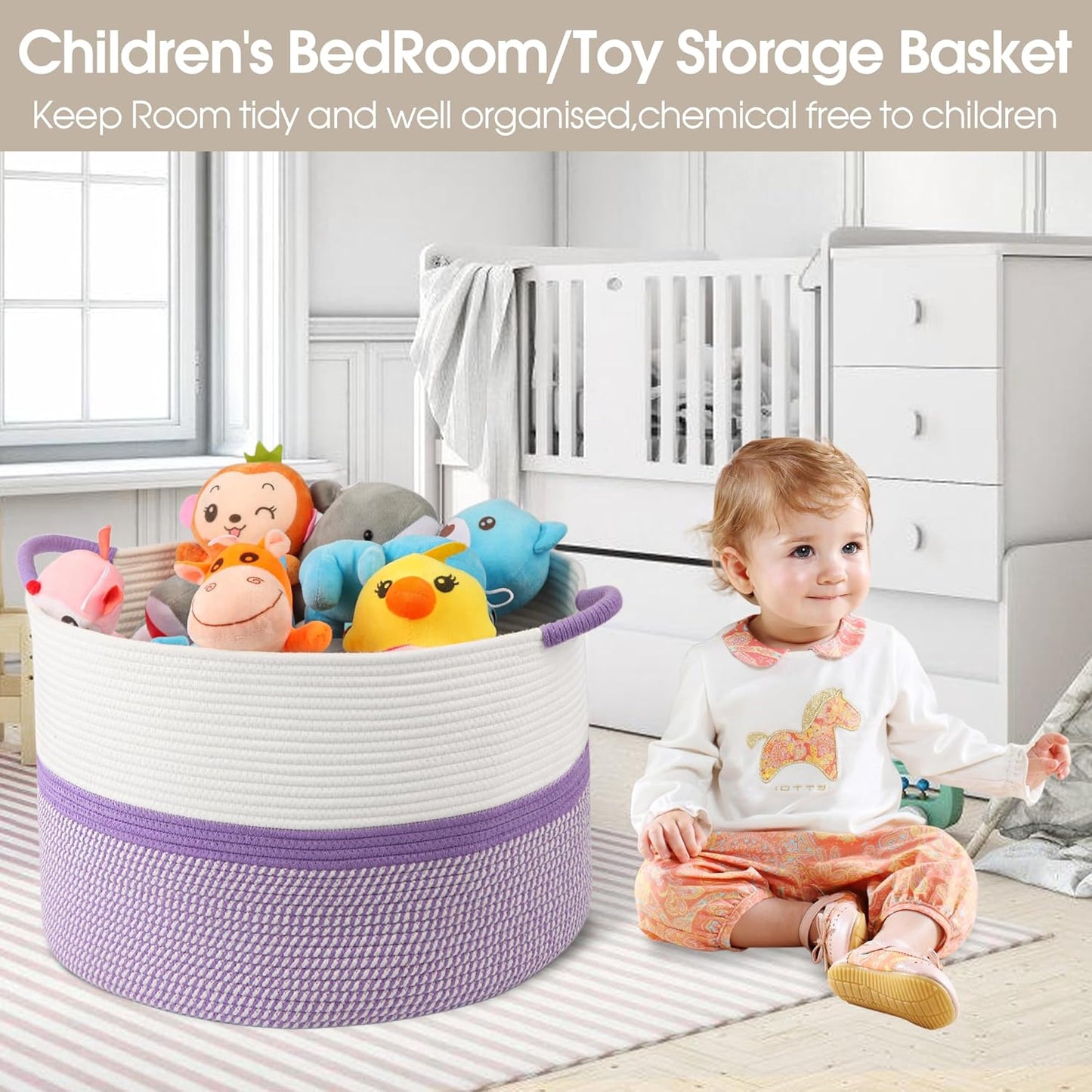 Large Cotton Rope Storage Basket
