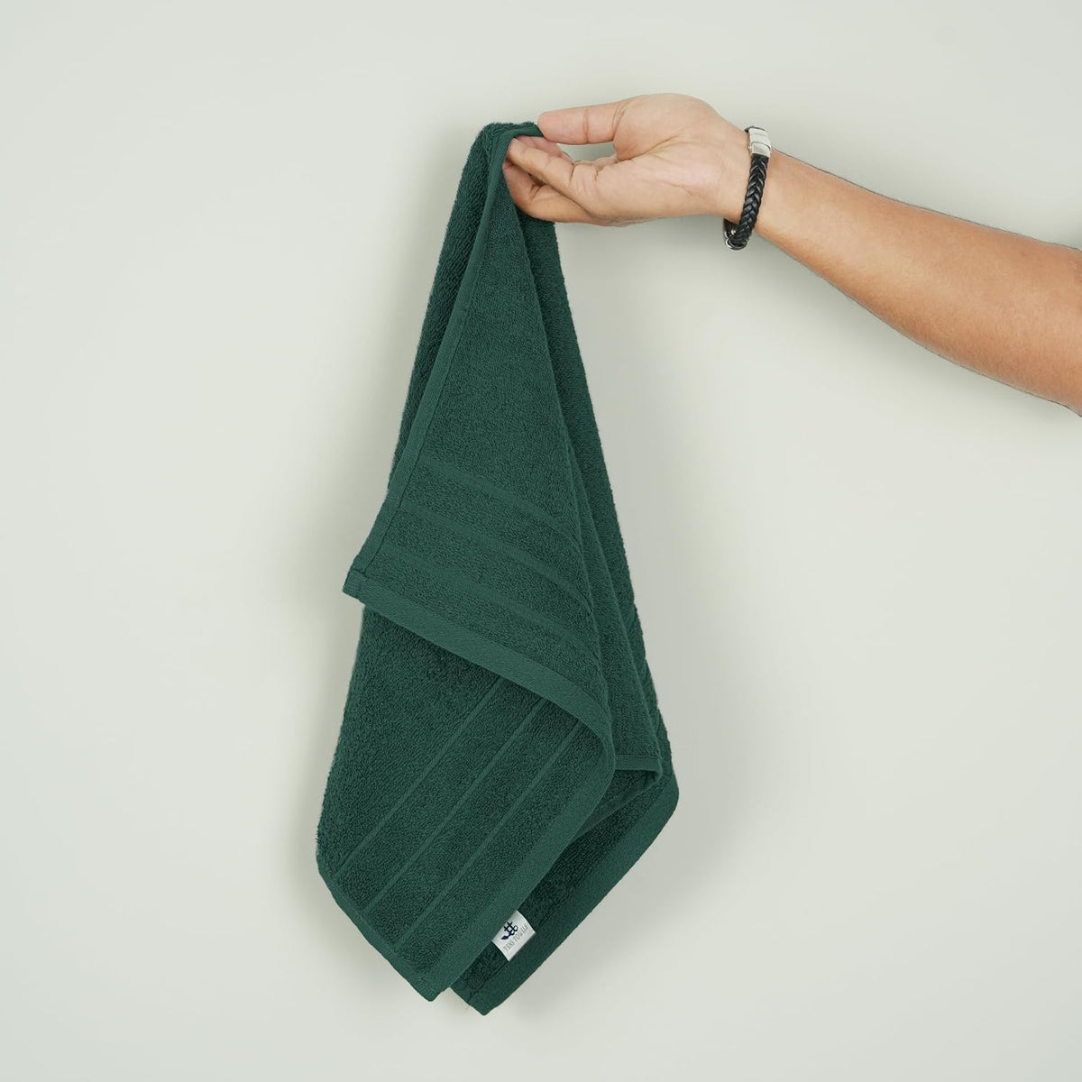 6 Piece Hand Towels Set 16 x 28 Inches, Hunter Green | 100% Cotton, Lighter Weight, Quick to Dry, 16 x 28 Inches, Super