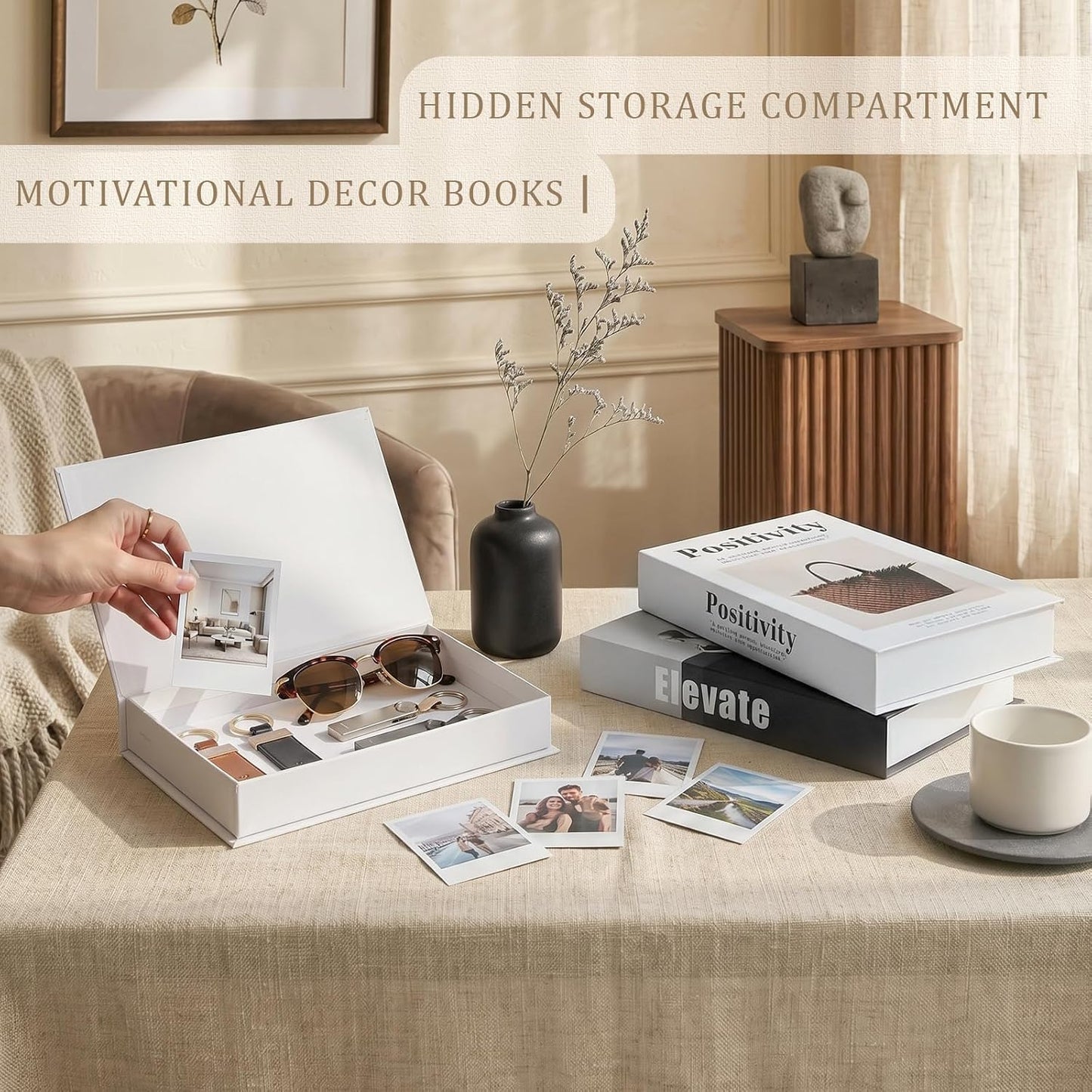 Modern Aesthetic Coffee Table Books / Set of 3