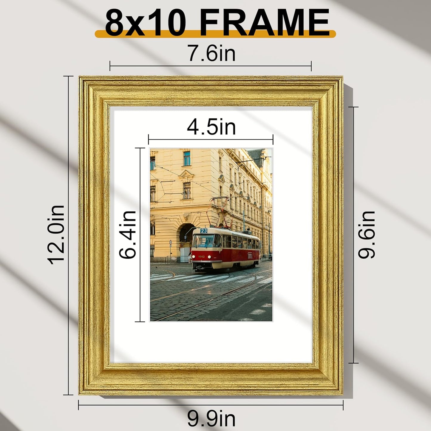 Ornate Vintage Photo Frame / 8 x 10 / Gold / Set of 2