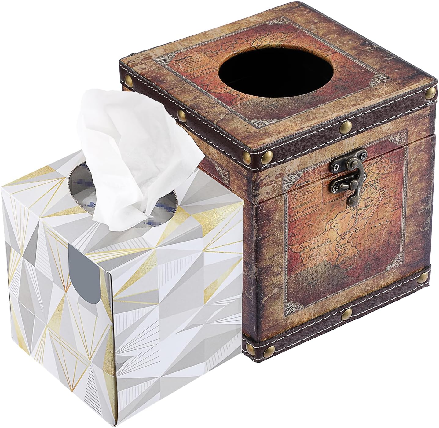 Wooden Aesthetic Tissue Box Cover