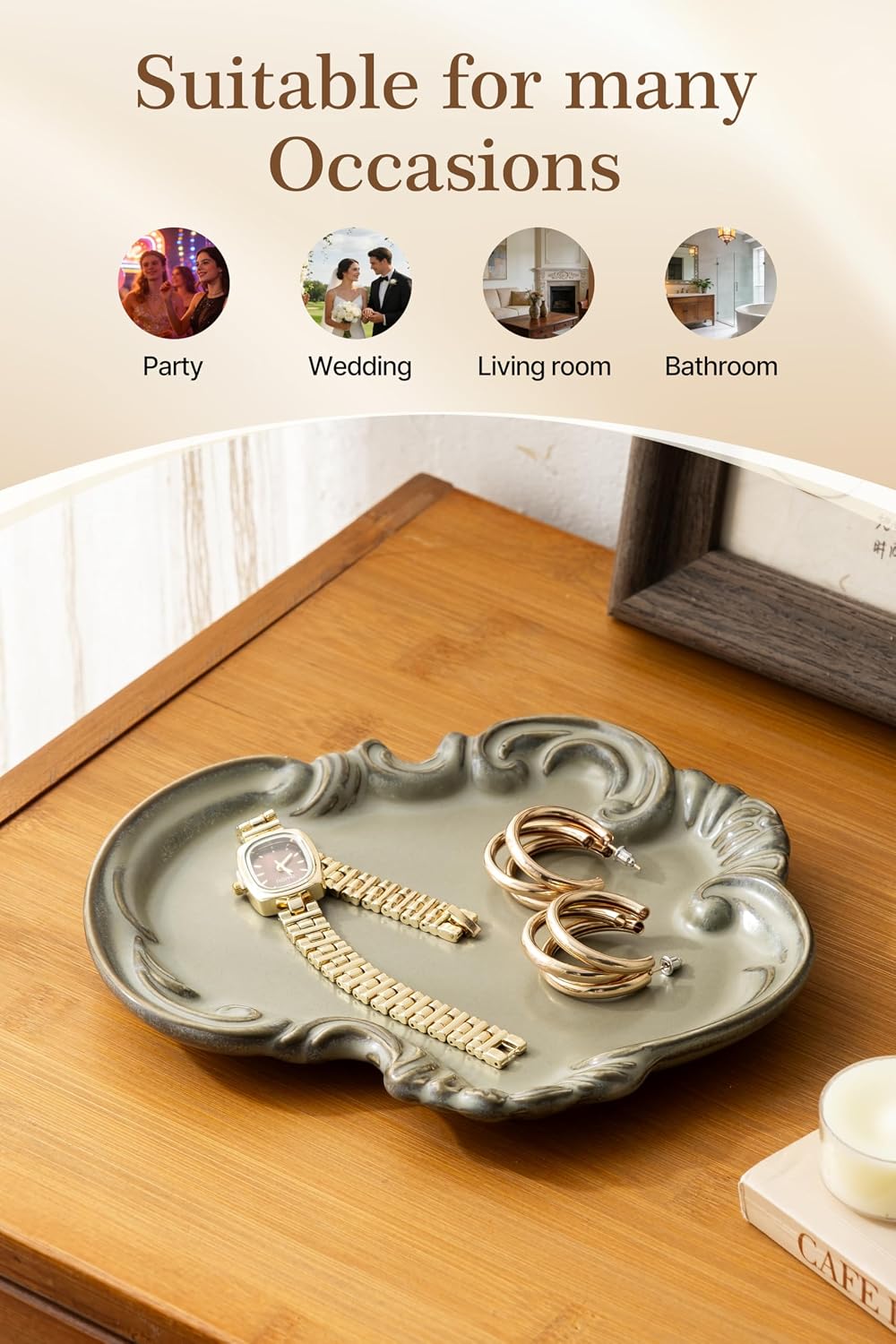 Jewelry Tray / Trinket Tray / Green