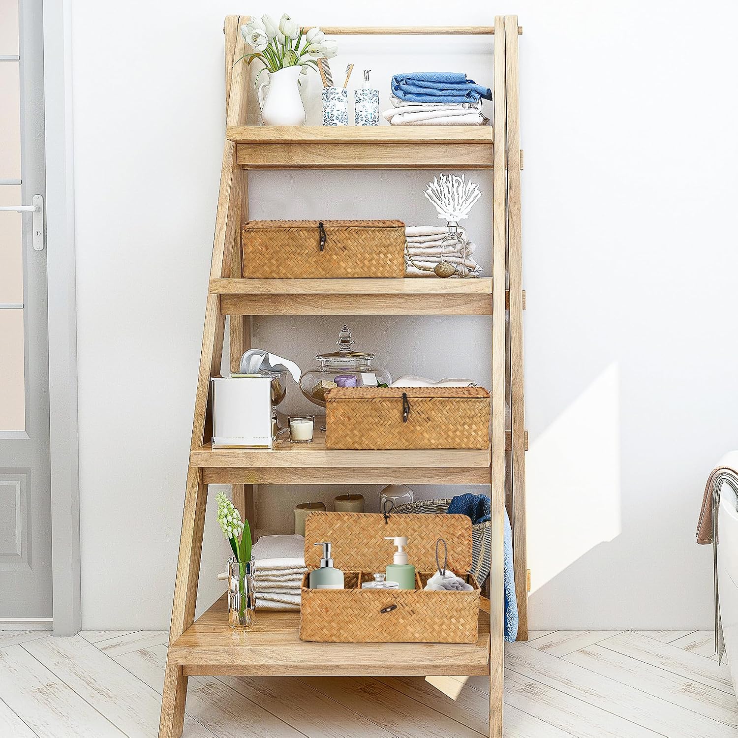 3 Compartment Storage Woven Basket