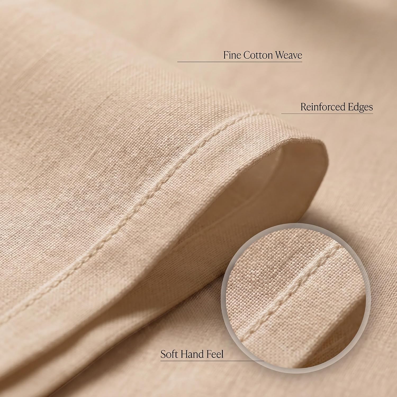 Urban Villa Cloth Napkins Cotton 20x20 (Set of 12) Taupe