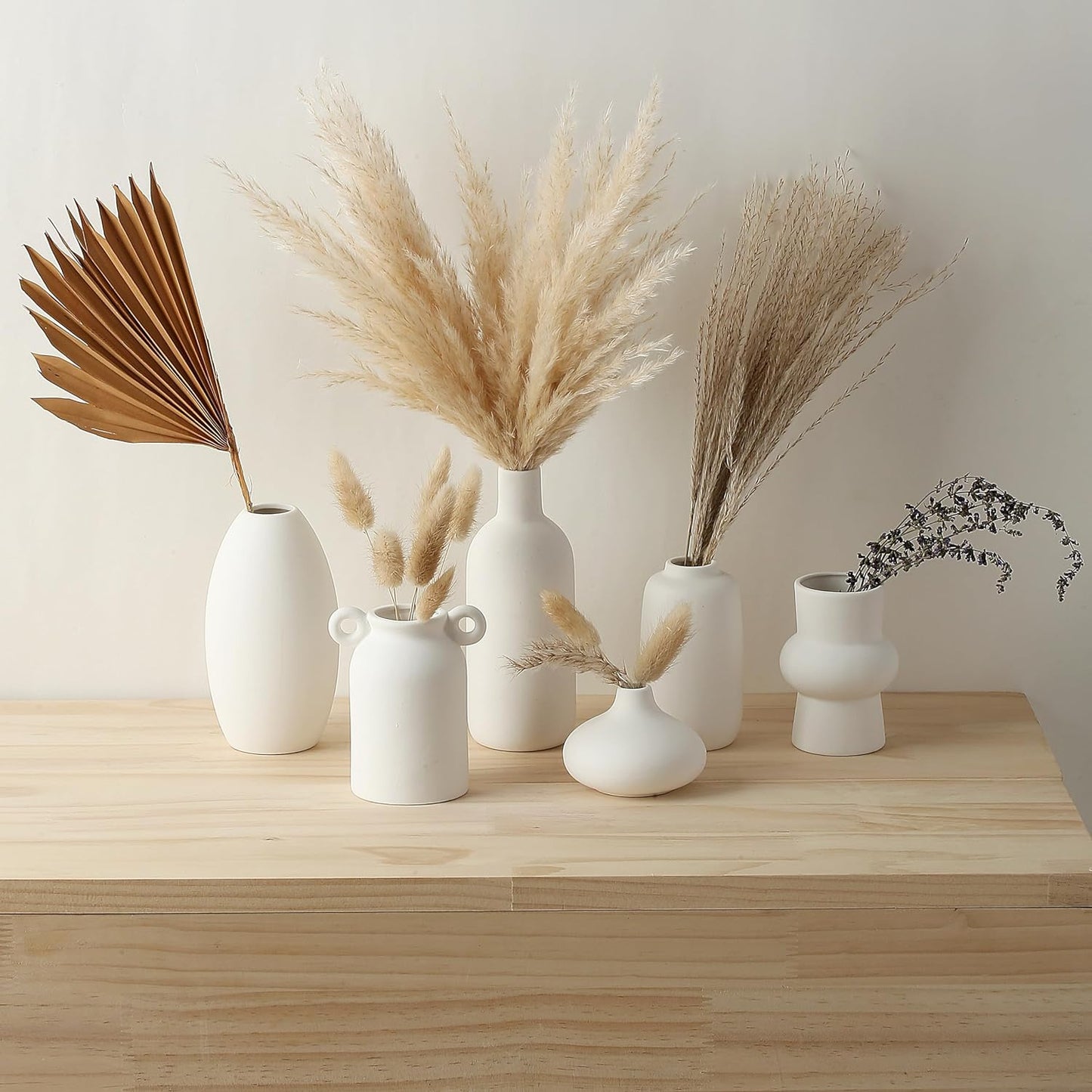 Ceramic Bud Vases / White / Set of 16