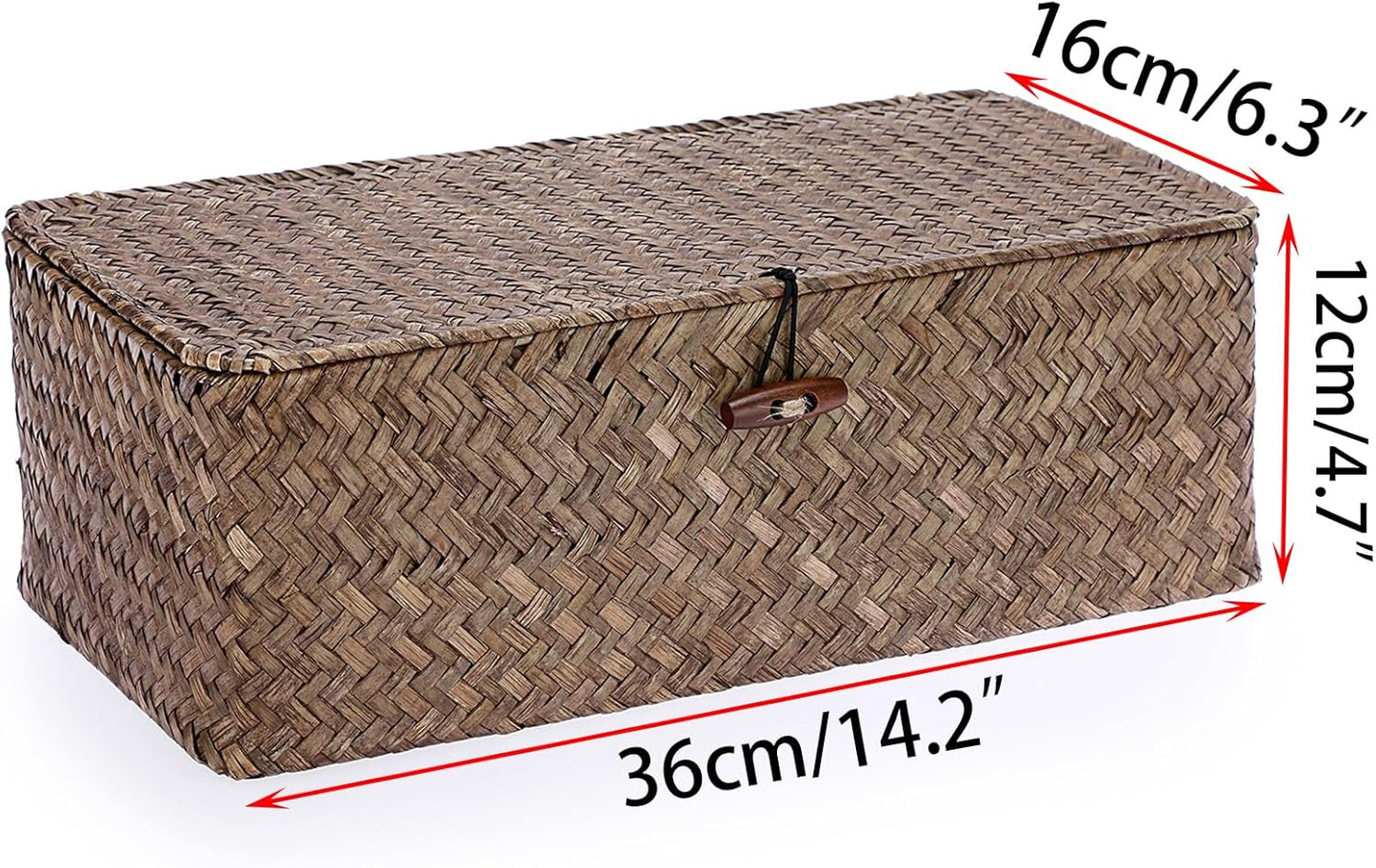 Seagrass Storage Basket / Coffee / Medium