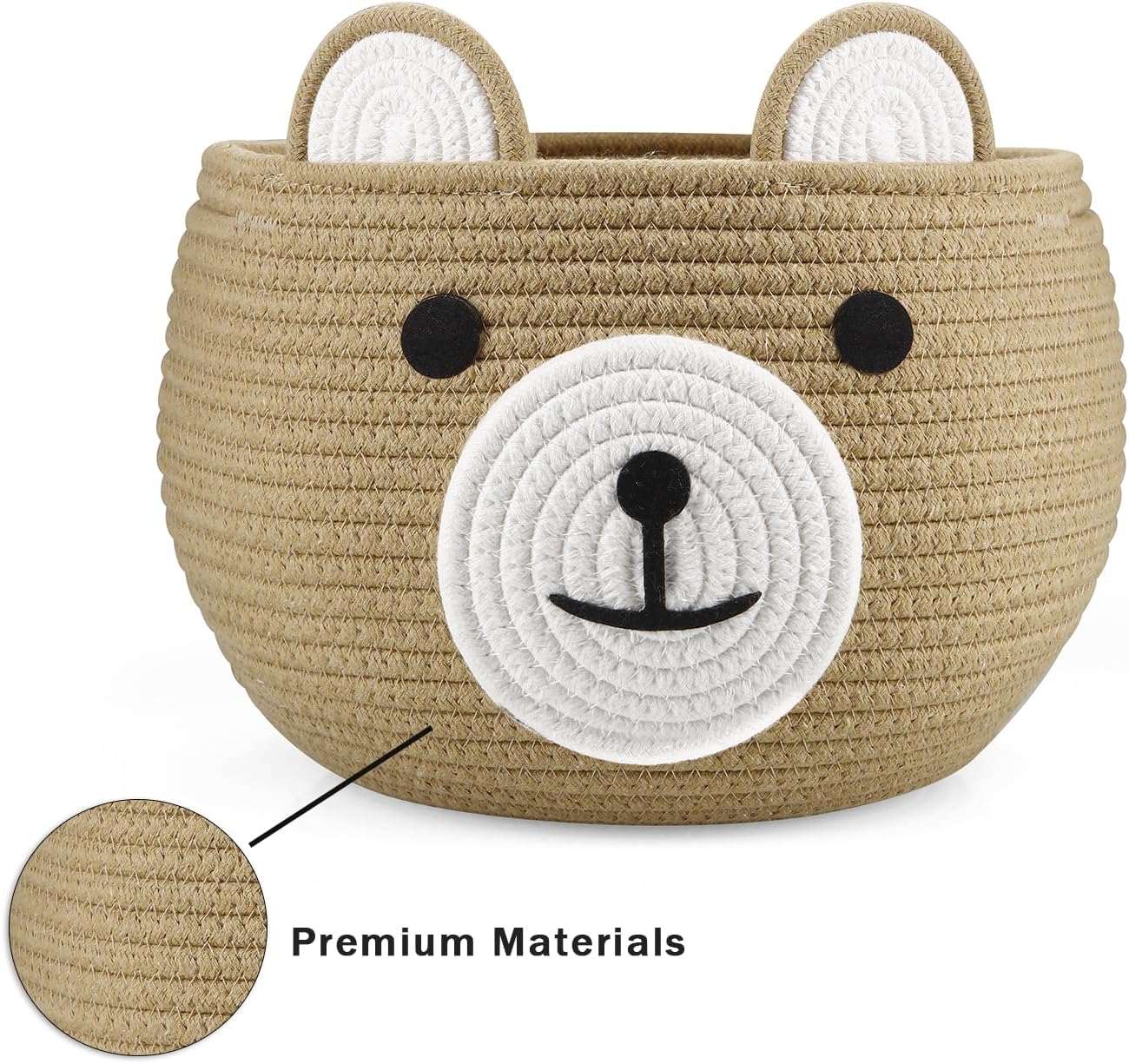 Cotton Rope Baby Basket / Brown
