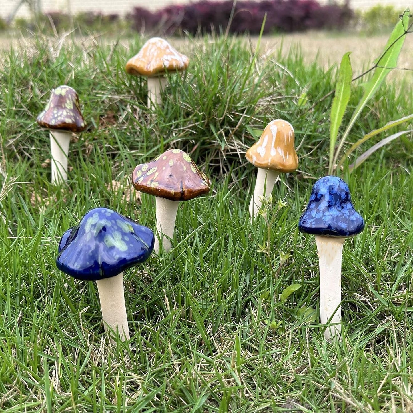 Fairy Yard Planter Pots Mushrooms Fake Mushrooms