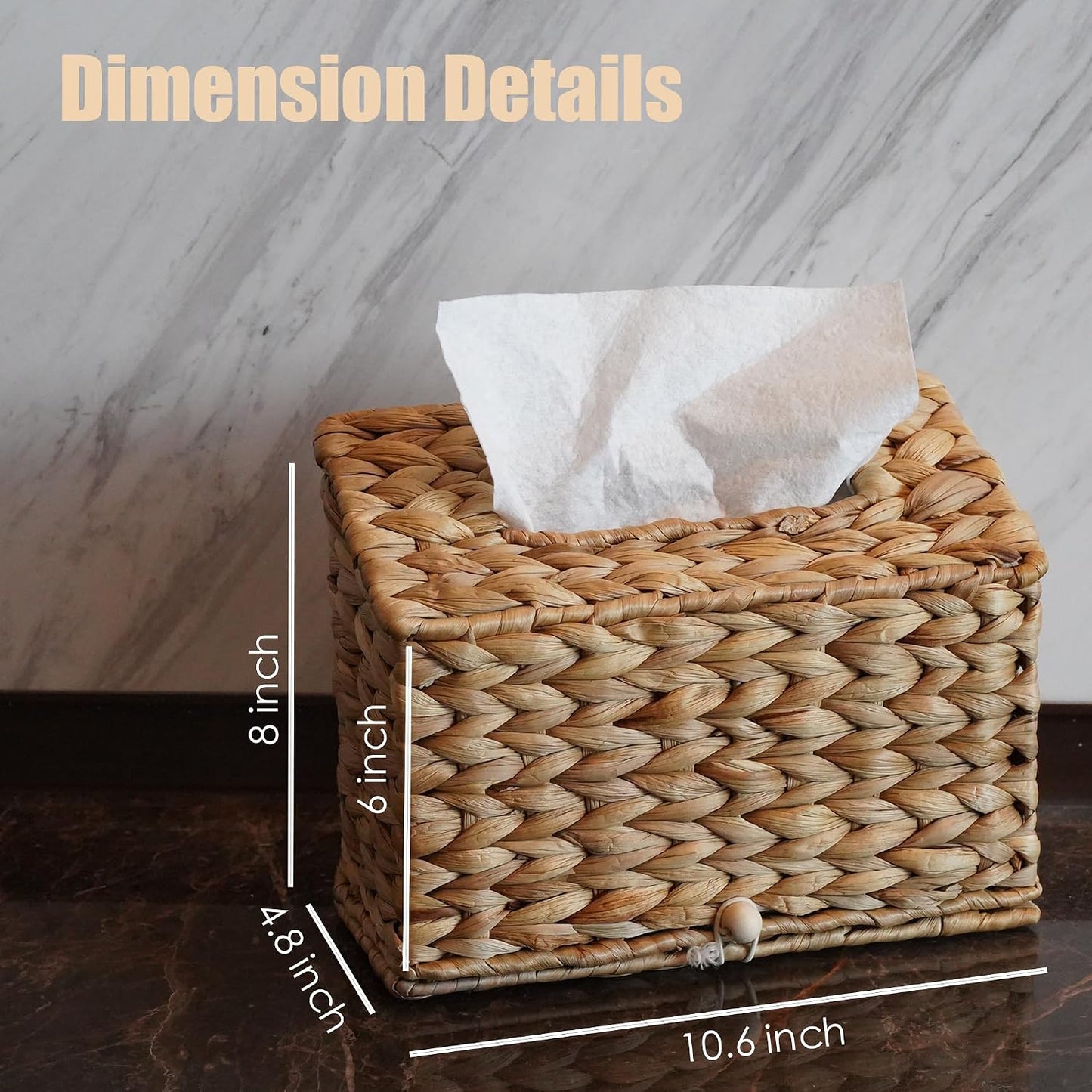 Handwoven Towel Holder / Water Hyacinth / Single