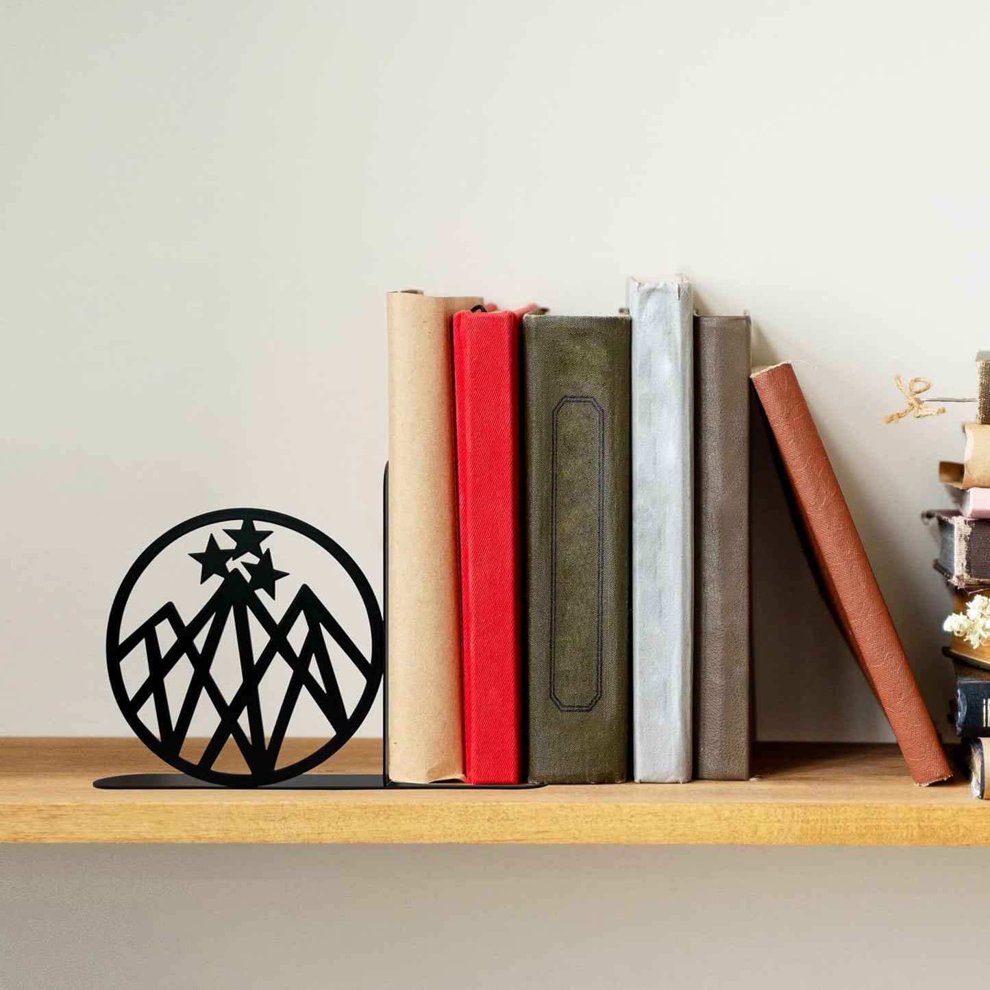 Heavy Duty Metal Shelf Decor for Fantasy Book Lovers