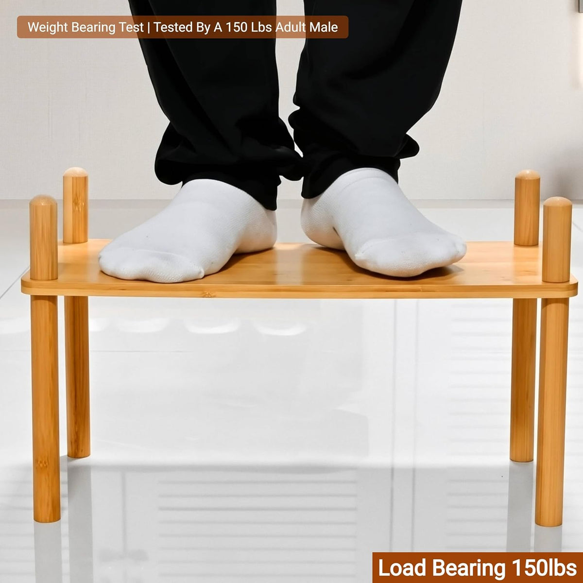 4-Tier Bamboo Coffee Bar Organizer,Coffee Bar Accessories, Mul-tifunctional Wooden Beaded Coffee Station Countertop