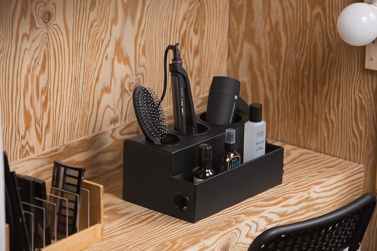 Hair Dryer Holder Hair Tool and Styling Organizer, Bathroom Countertop Blow Dryer Organizer, Vanity Storage Stand for