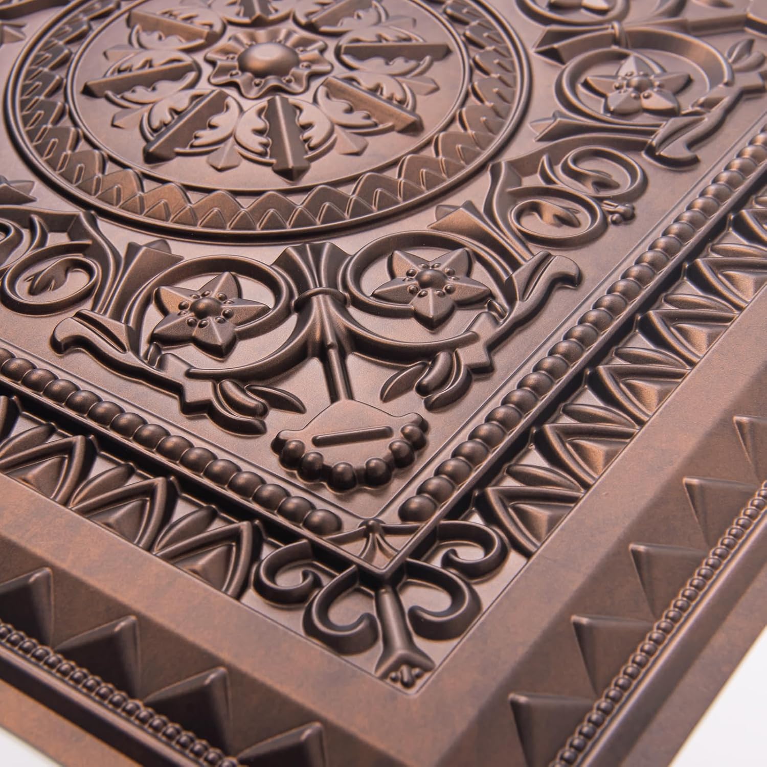 Drop Ceiling Tiles / 24 x 24 / Antique Copper / Set of 12