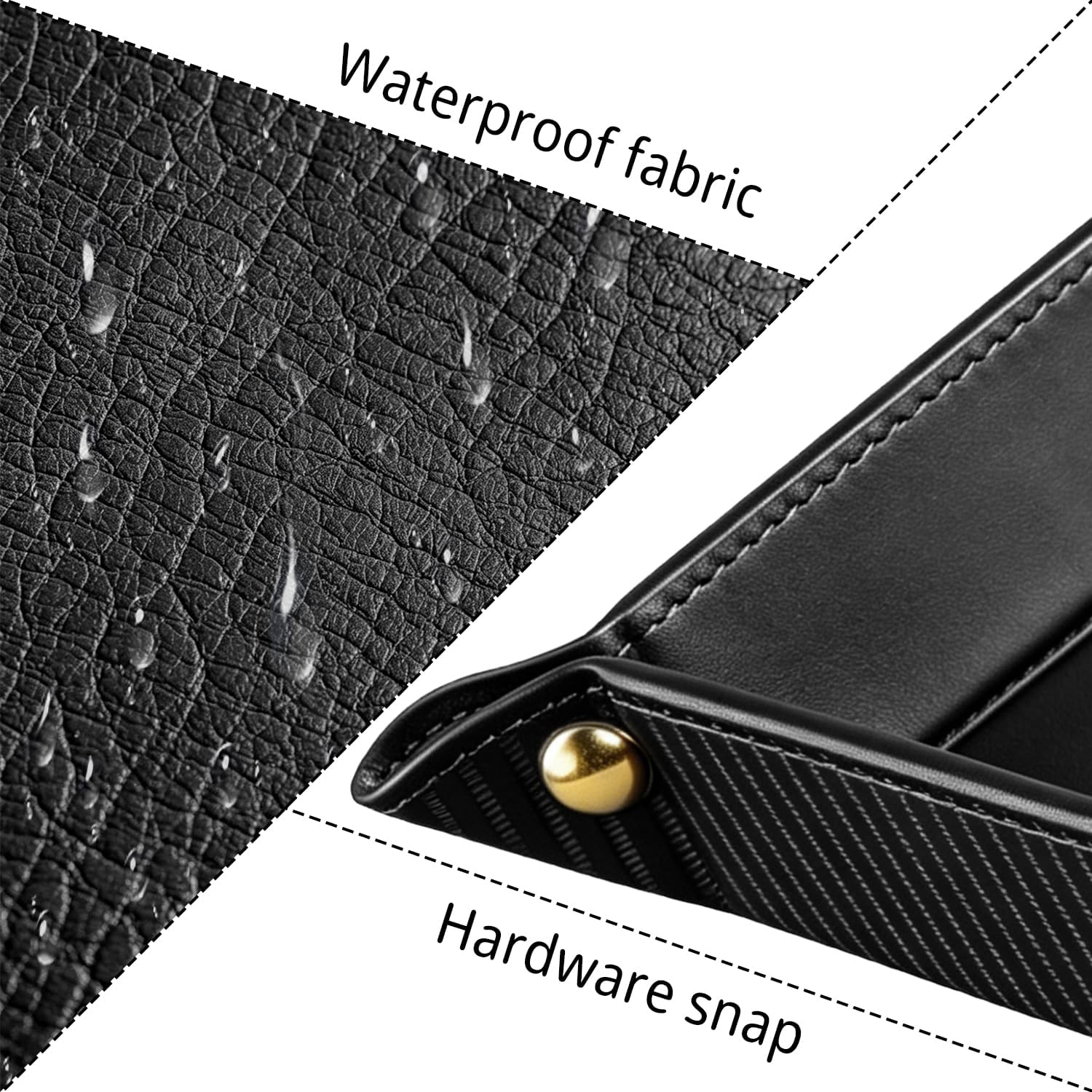 Light Valet Tray for Men / Black Rome