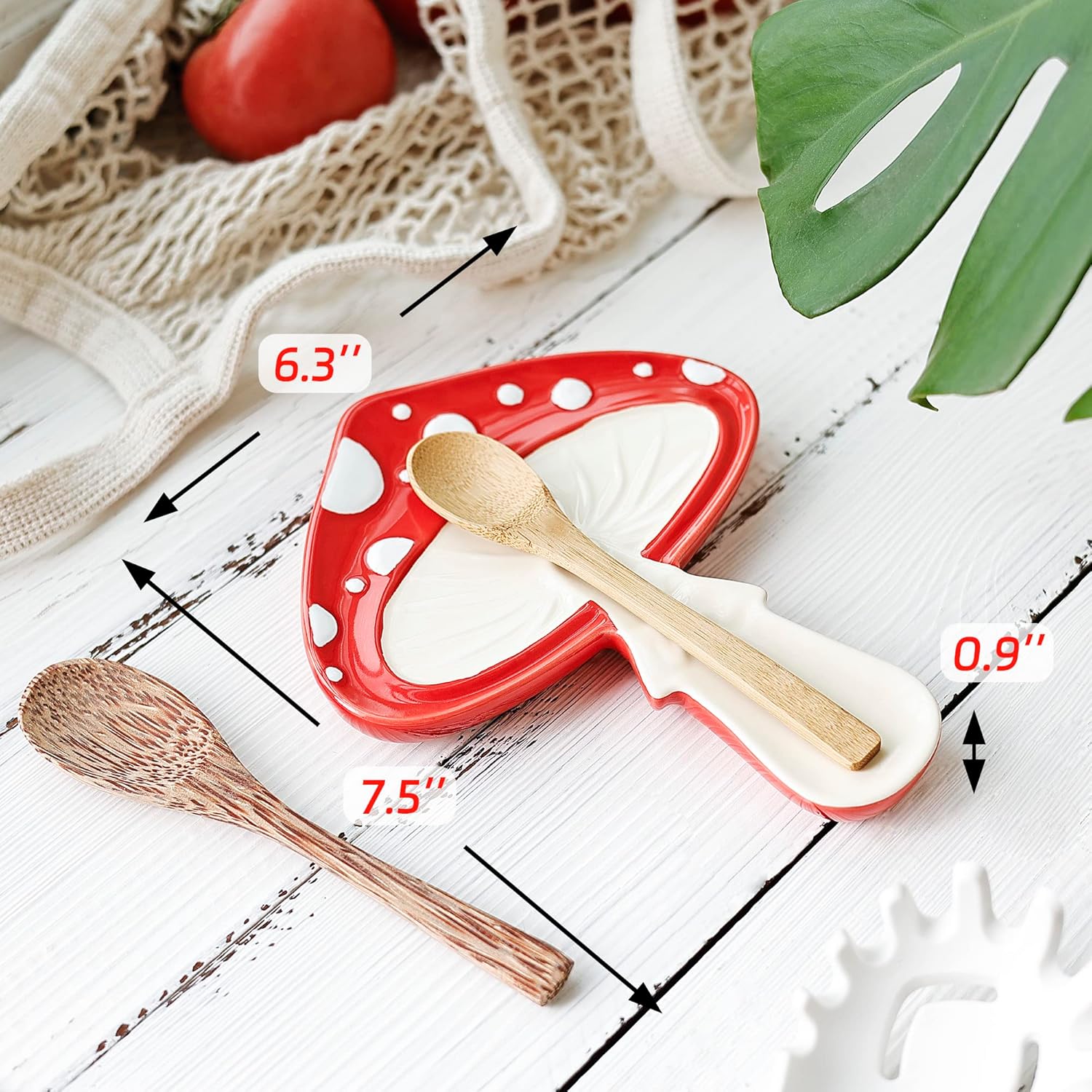 Mushroom Utensil Spatula Holder for Cooktop