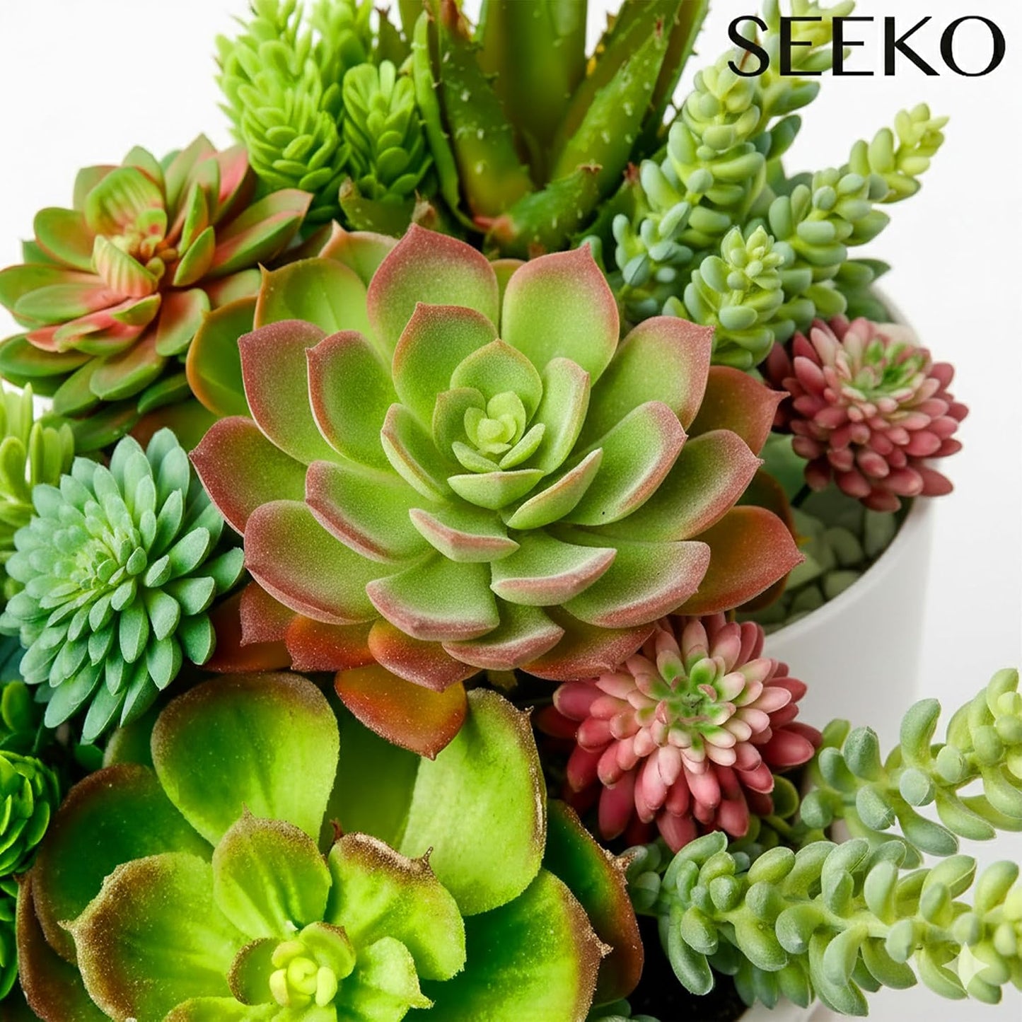 Succulents Plants Artificial Realistic Fake Succulents Faux / Set of 28