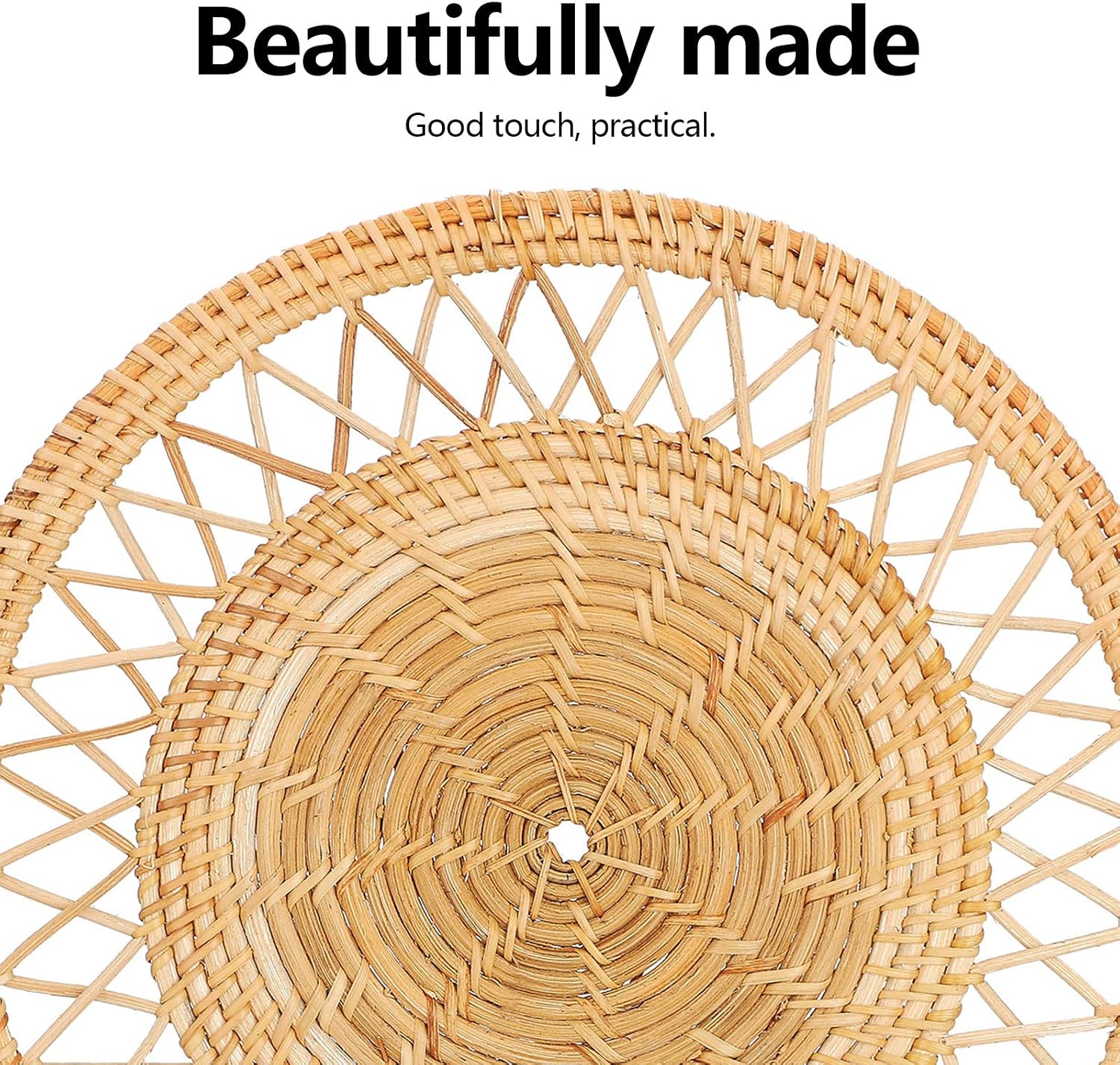 Boho Wall Basket Decor Set / 13 Inch