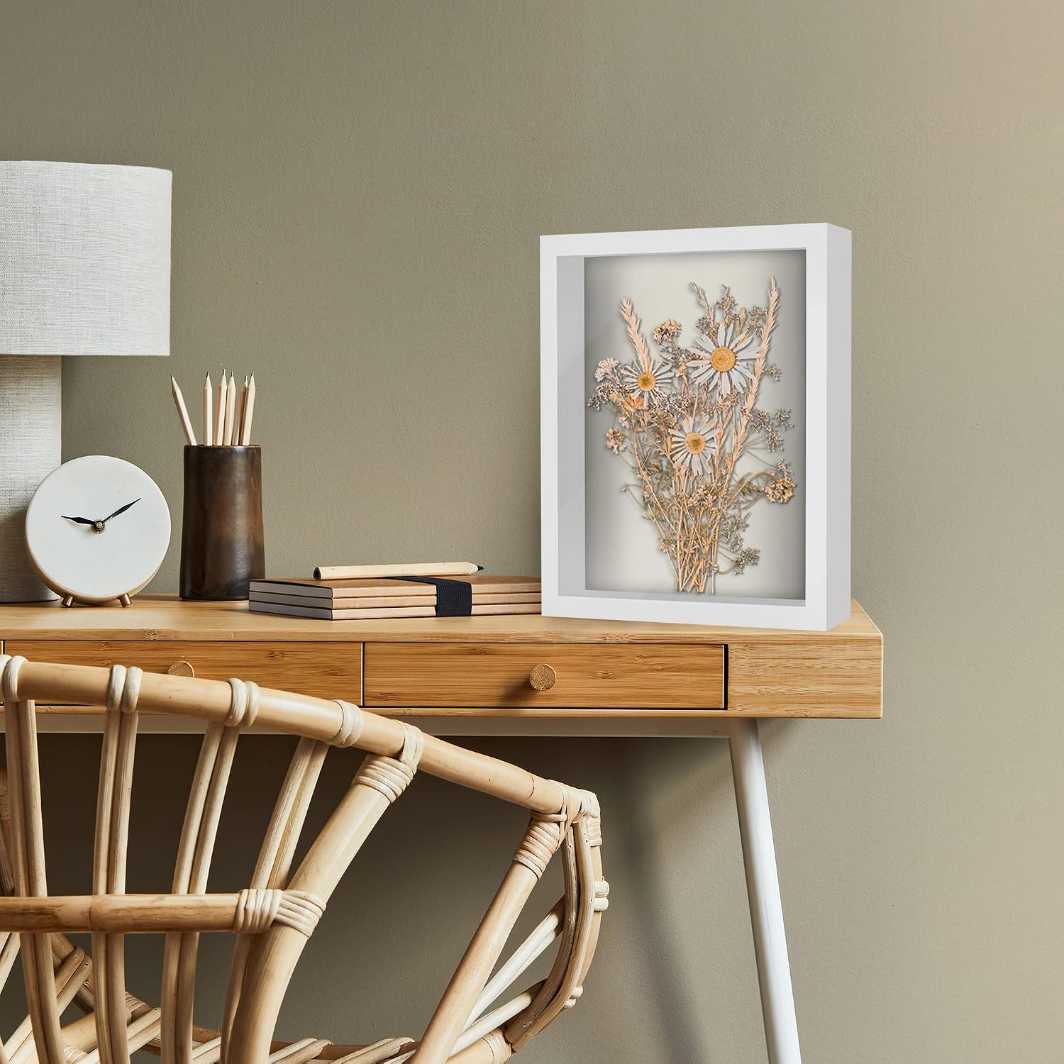 Americanflat 11x14 Shadow Box Frame with Shatter-Resistant Glass - Silhouette Collection - Large Shadow Box Display