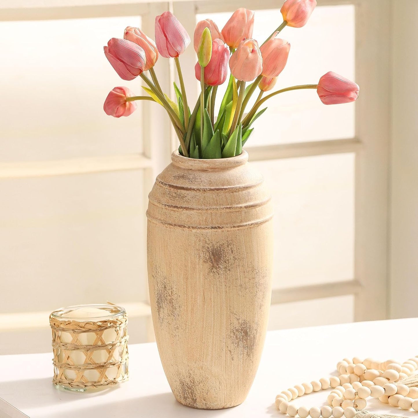 Ceramic Flower Vase / 101-12.87in / 12 Inch
