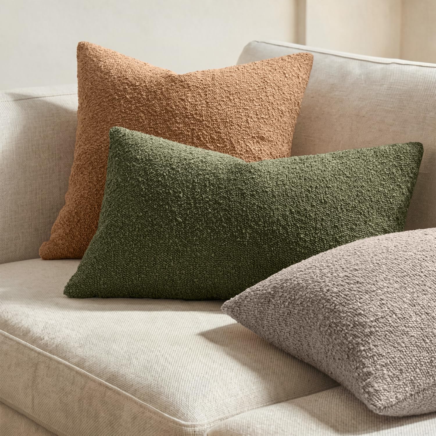 Decorative Pillow Covers / 18 x 18 / Tobacco / Brown / Set of 2