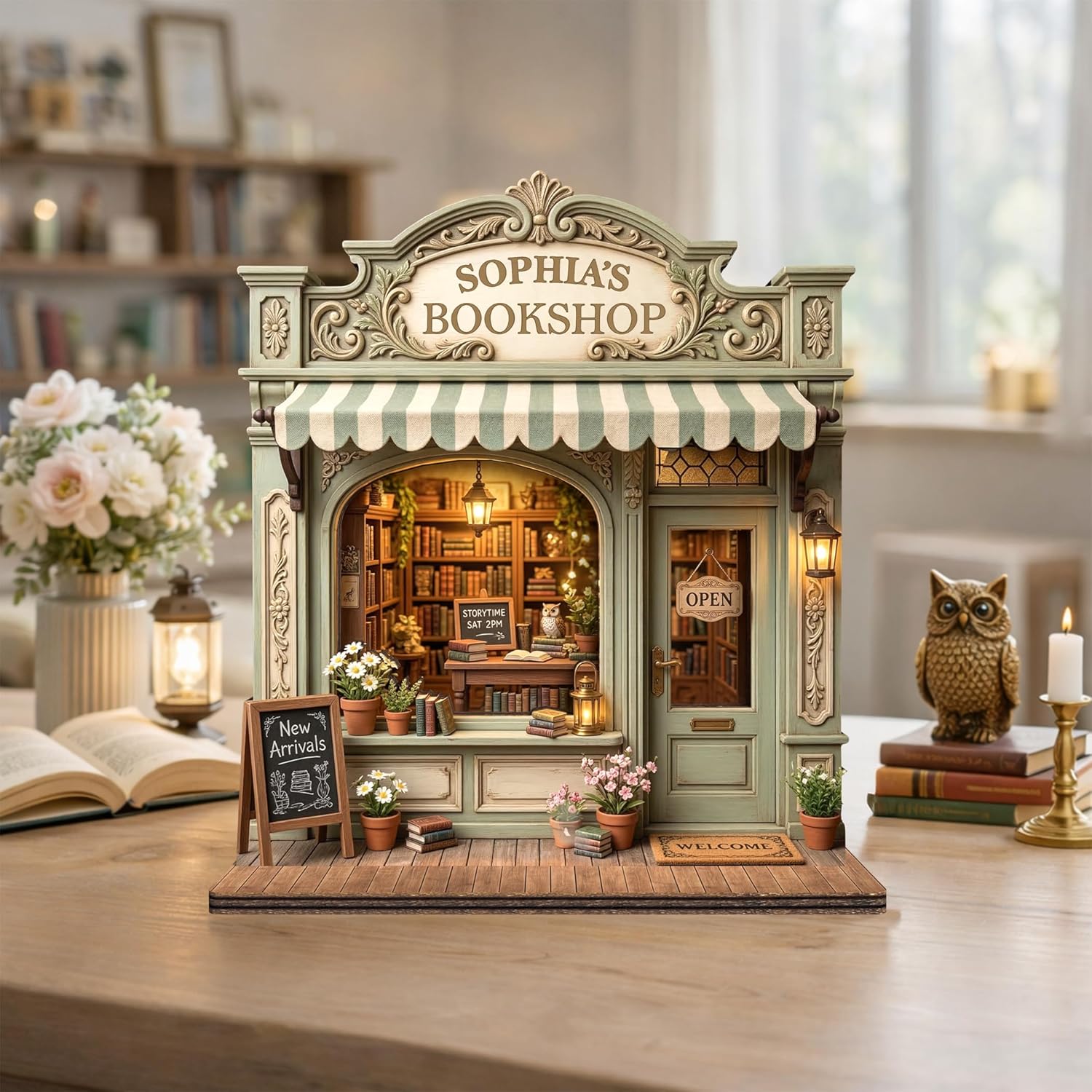 Custom Book Nook Bookshop Display / Book Nook 7