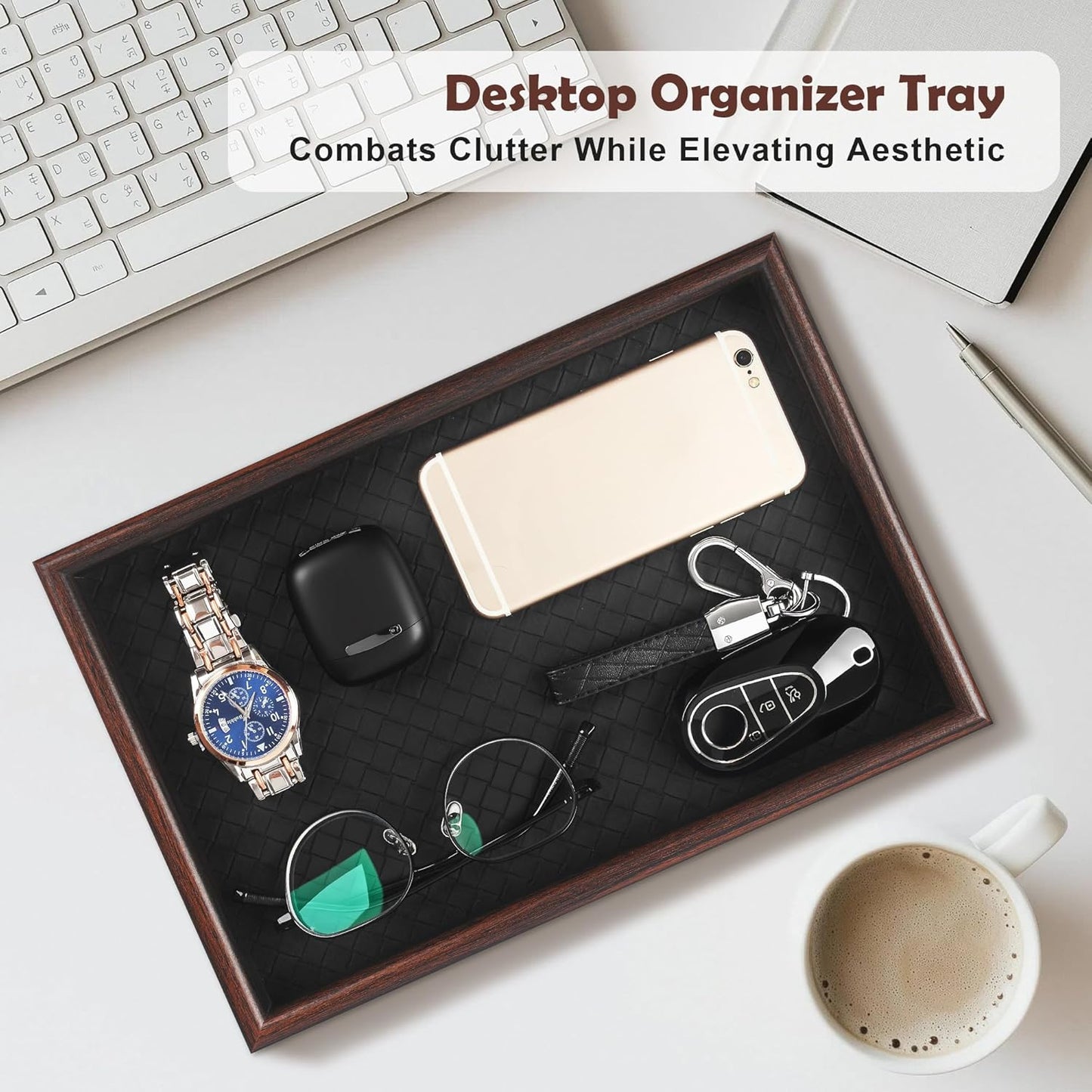 Wooden Valet Tray / Black