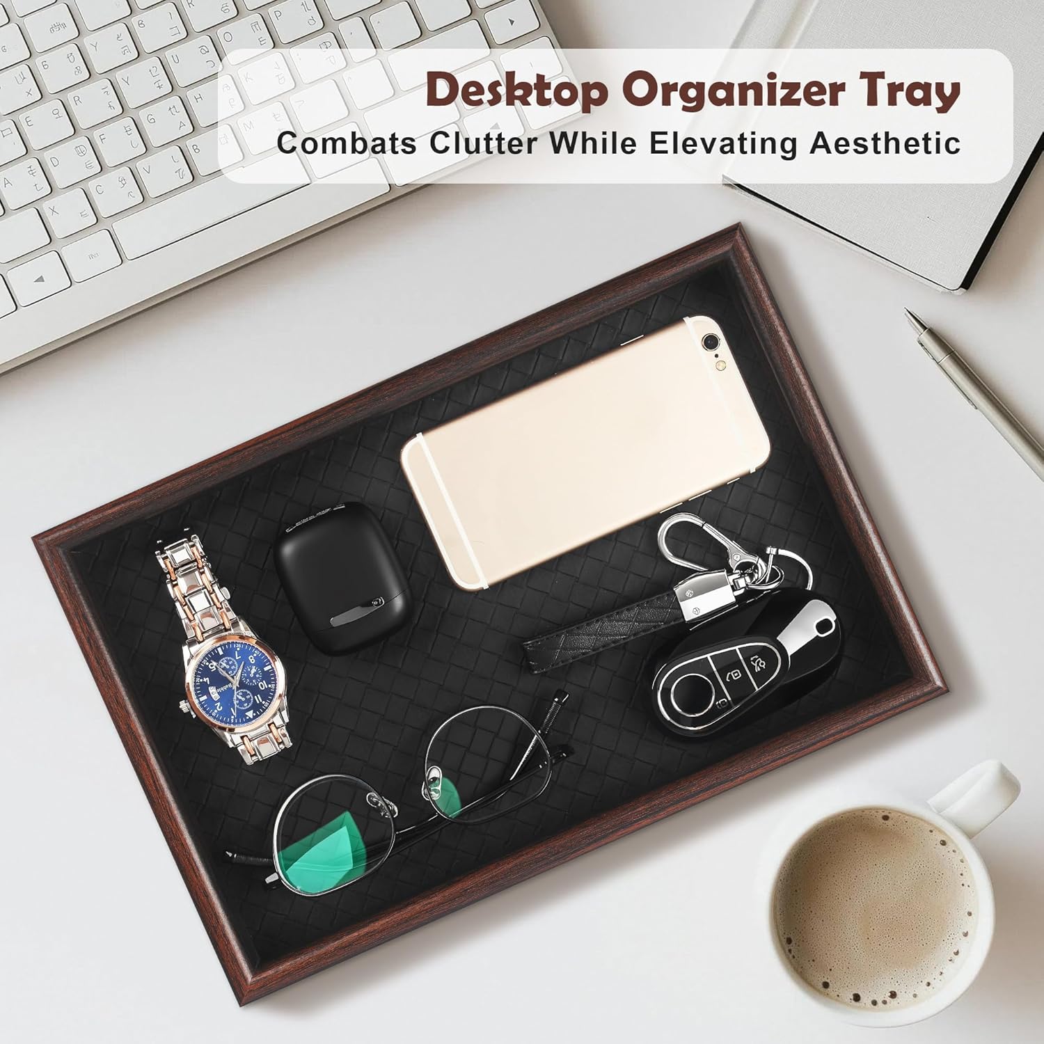 Wooden Valet Tray / Black