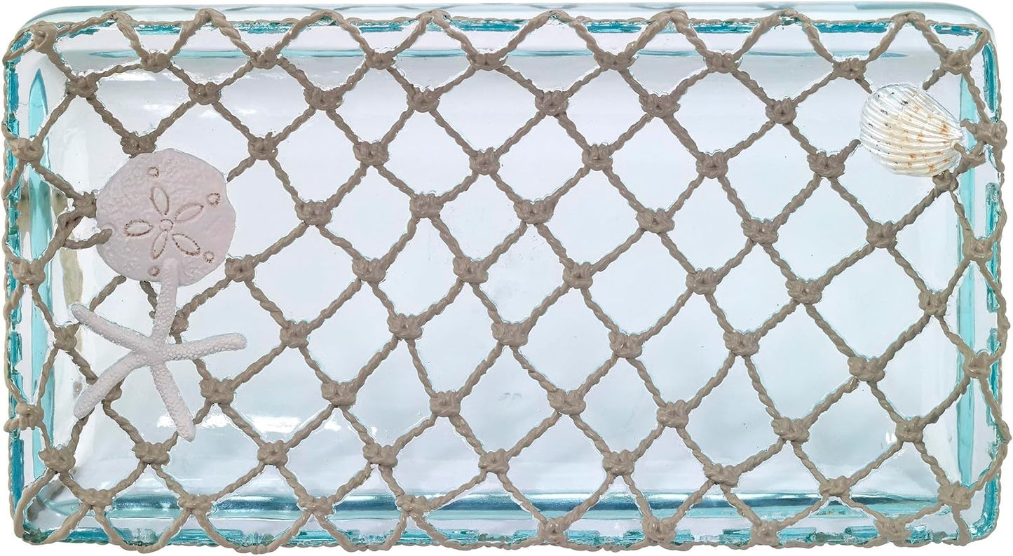 Vanity Tray / Coastal Home Decor / 10 x 5.5 x 1.3