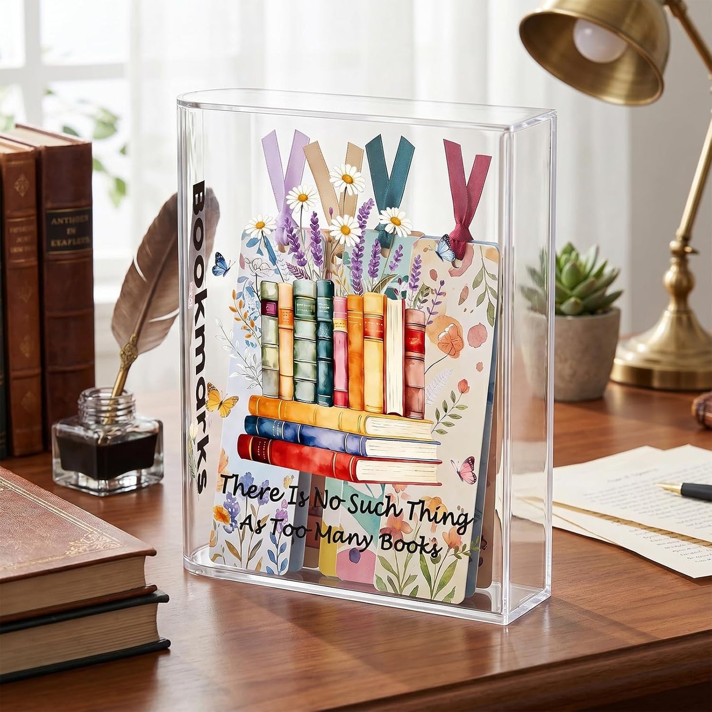 Shaped Acrylic Bookmark Holder / Wildflower Book