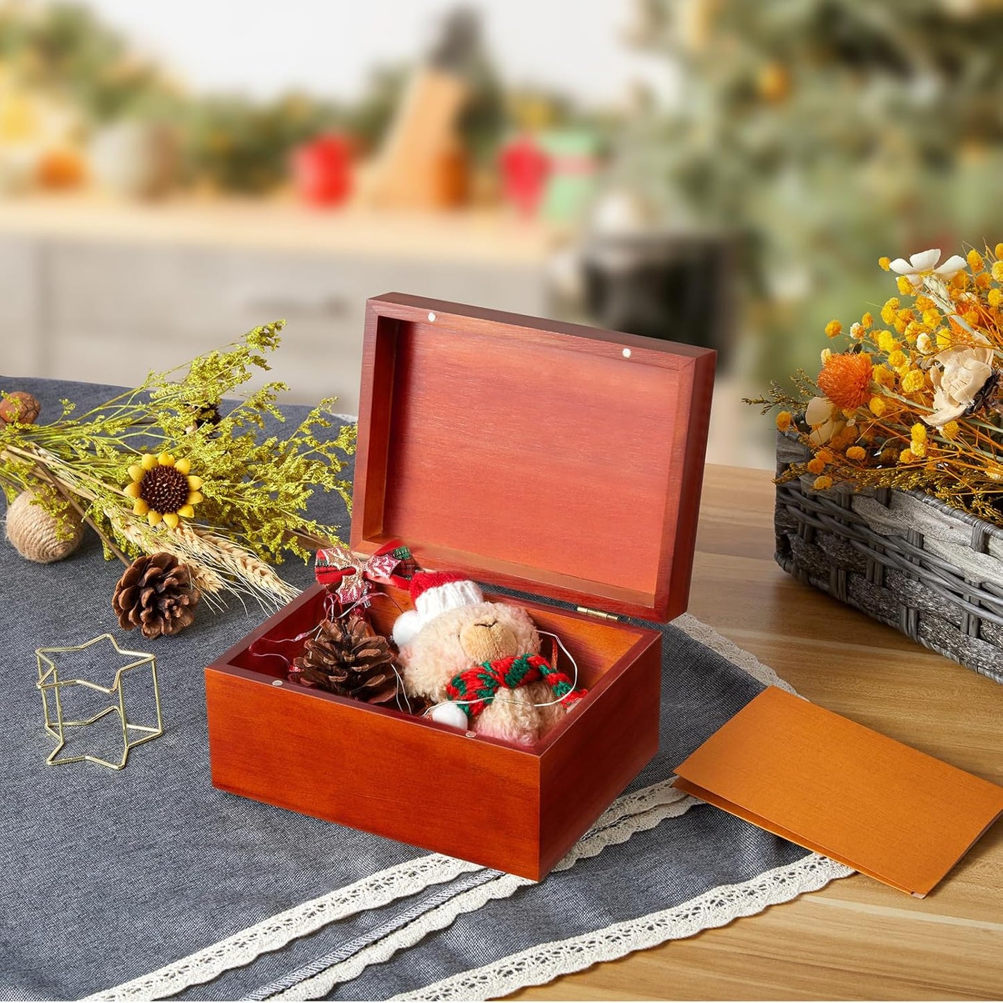 Wood Memory Box / Brown / Small
