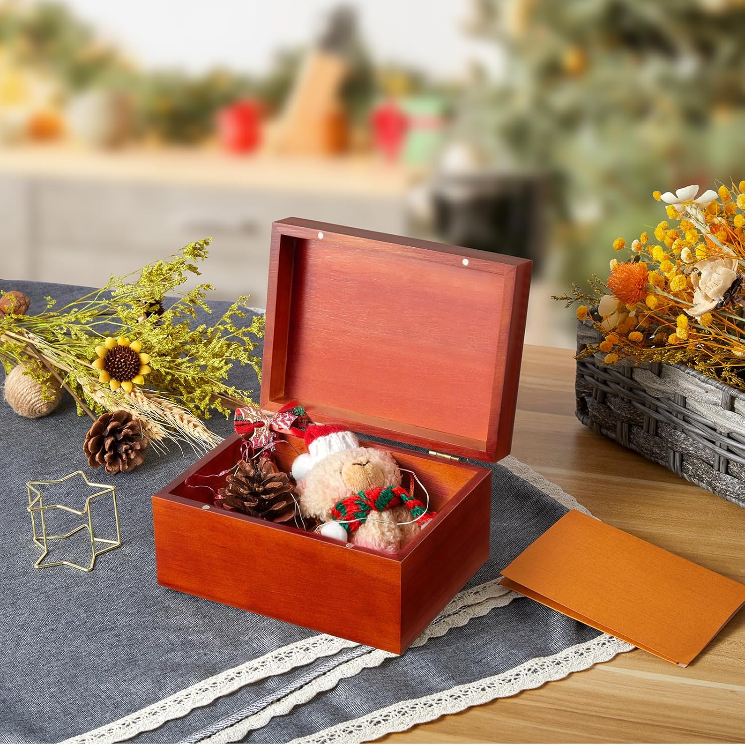 Wood Memory Box / Brown / Small