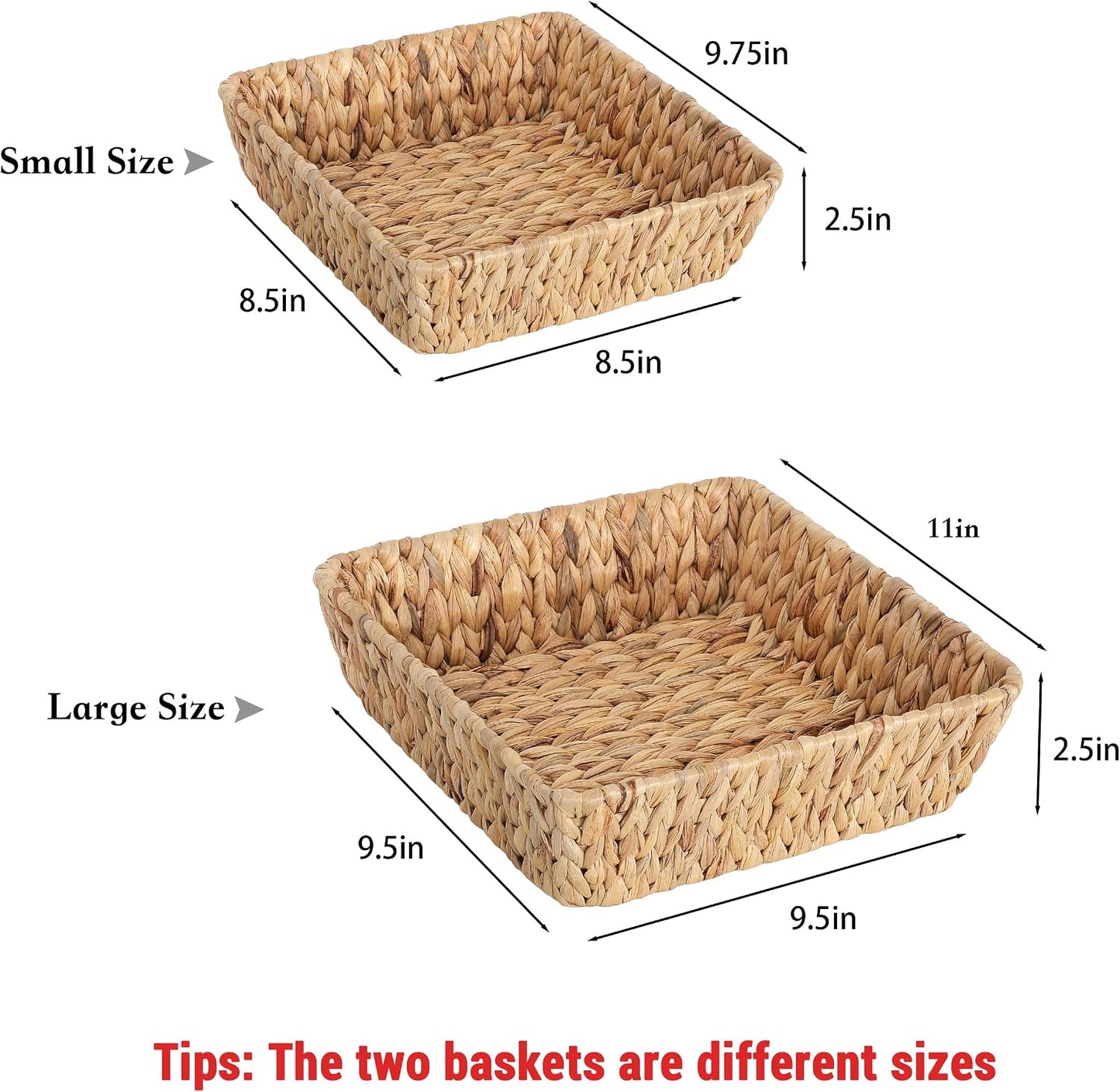 Rattan Basket Set for Gifts / Small / Set of 2
