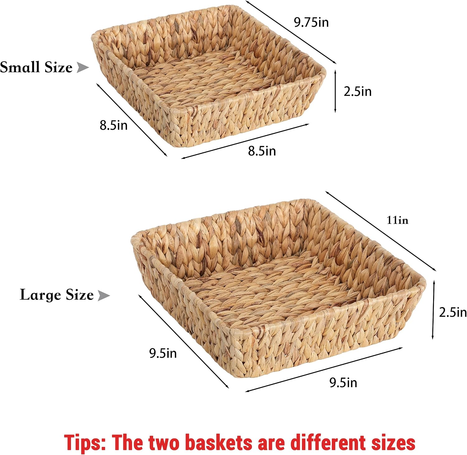 Rattan Basket Set for Gifts / Small / Set of 2