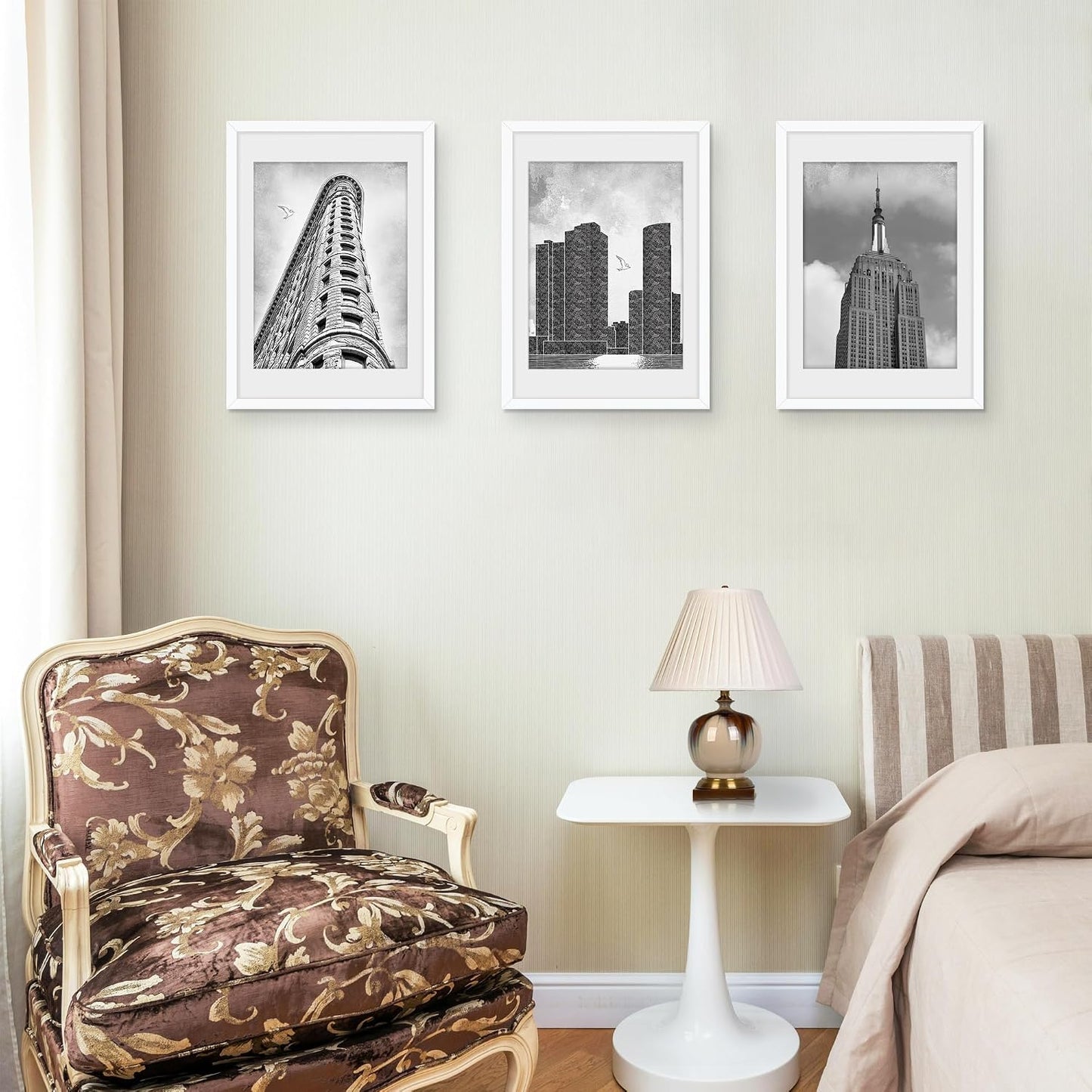 14x20 White Picture Frame, Poster Frame for Wall, 3 Pack | Fits 12x16 Photos With Mat or 14x20 Without Mat, Vertical or