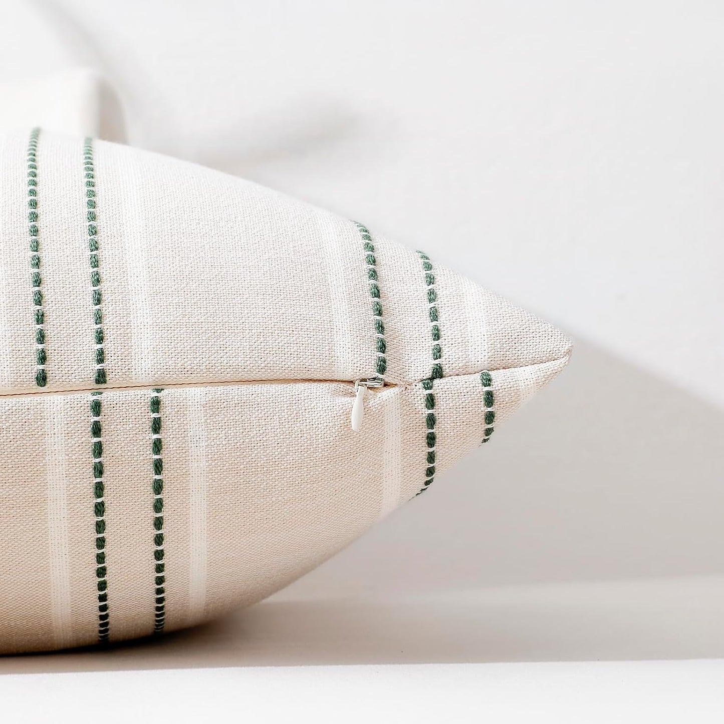 Spring Throw Pillow Covers Green Pillow Covers Farmhouse / Dark Green / 20 x 20 / Set of 2