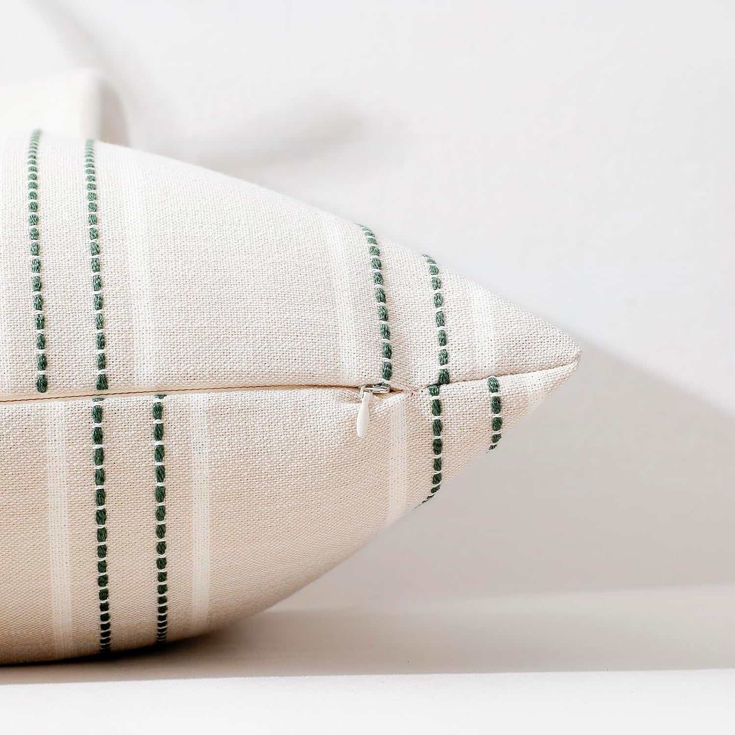 Spring Throw Pillow Covers Green Pillow Covers Farmhouse / Dark Green / 18 x 18 / Set of 2
