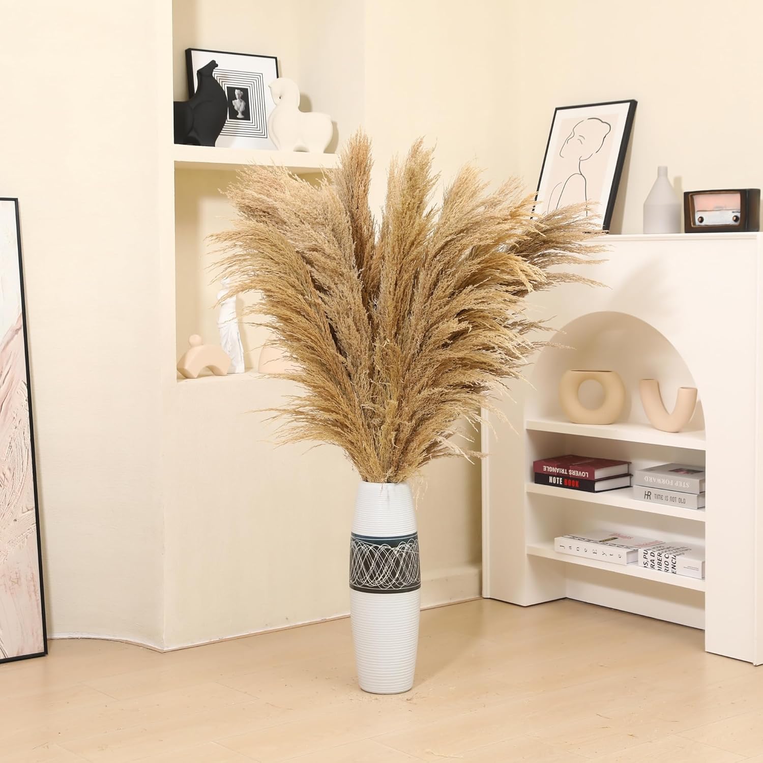 Large Pampas Grass for Floor Vase / /48inch / 4 ft / Set of 9
